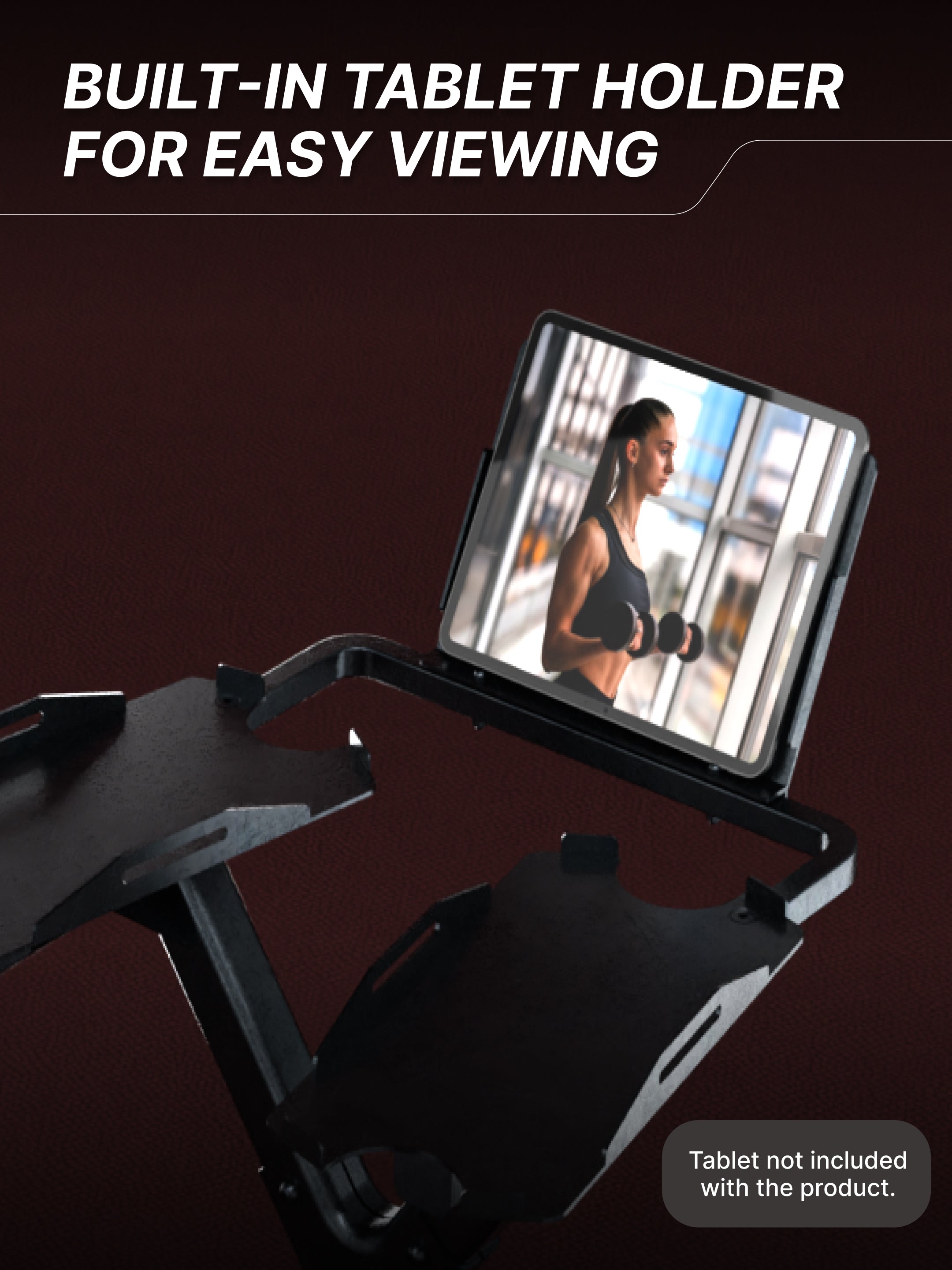 Cult Dumbbell Stand | 100 KG Weight Capacity | With Wheels & Tablet Holder | Protected Edges | Compact Home Gym Storage (6 Months extended Warranty only on Cultstore.com)