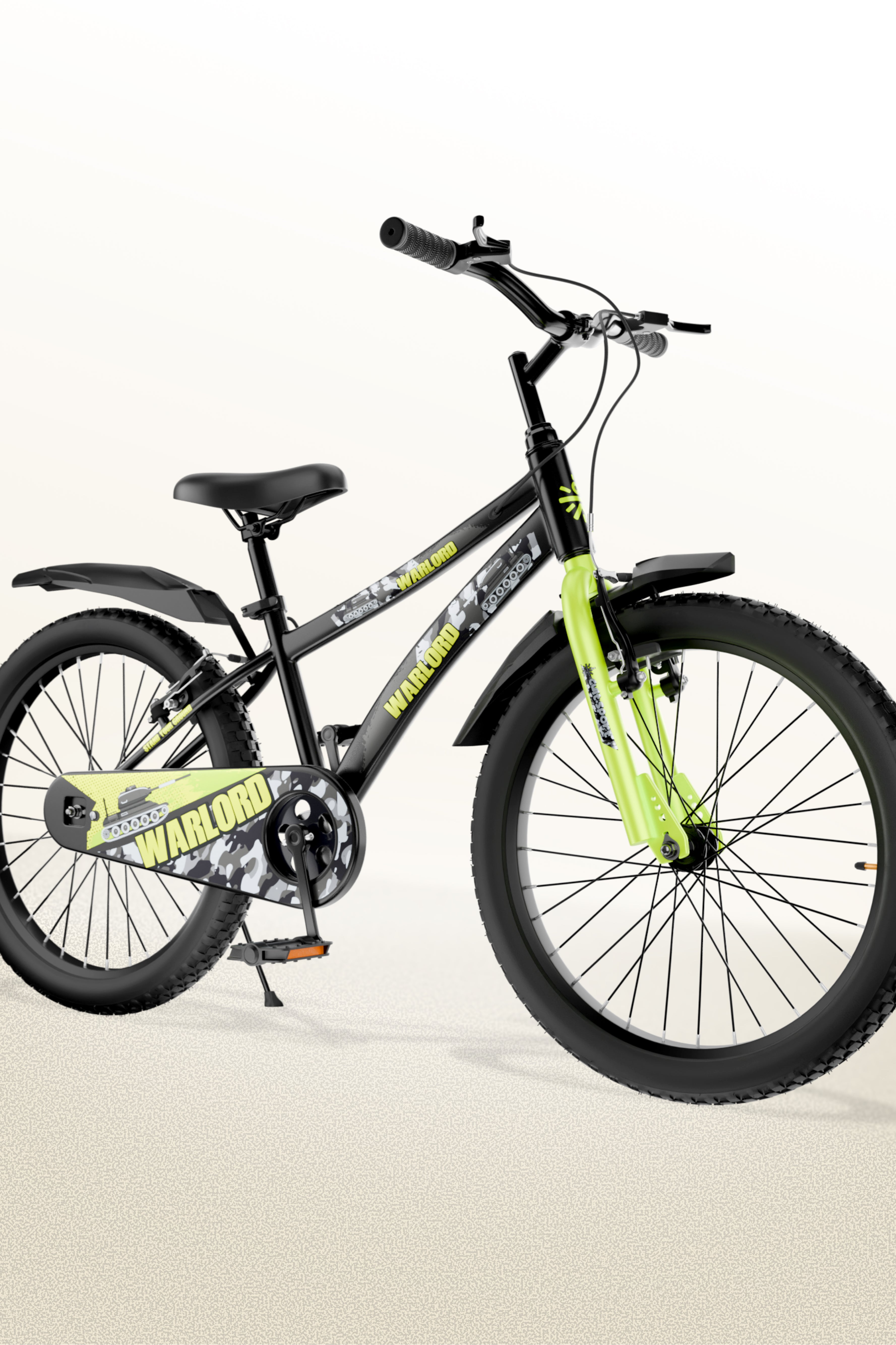 Warlord 20T Steel Frame Kids Bike Black
