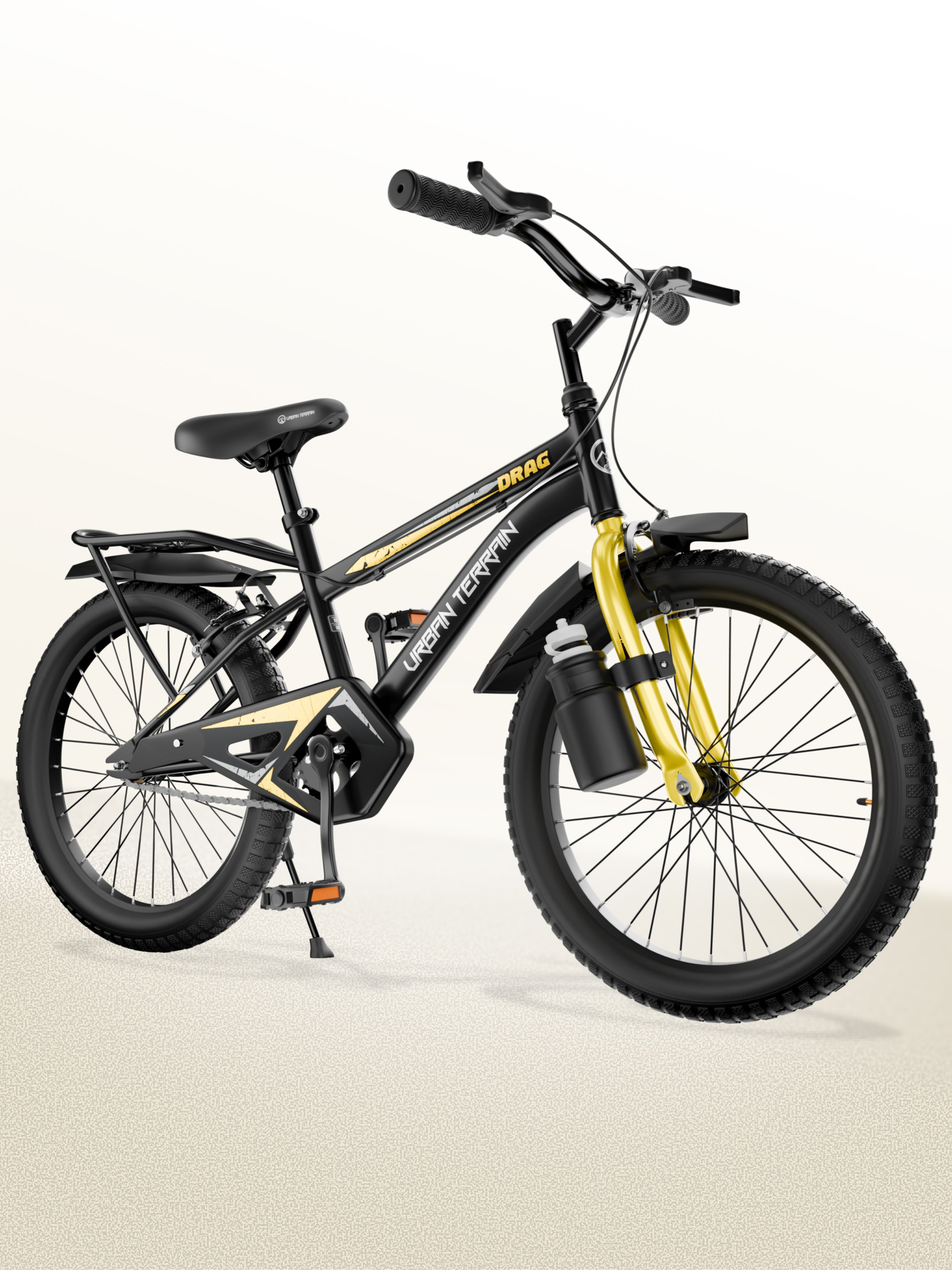 Urban Terrain Drag 16T Single Speed Kids Cycle, Black