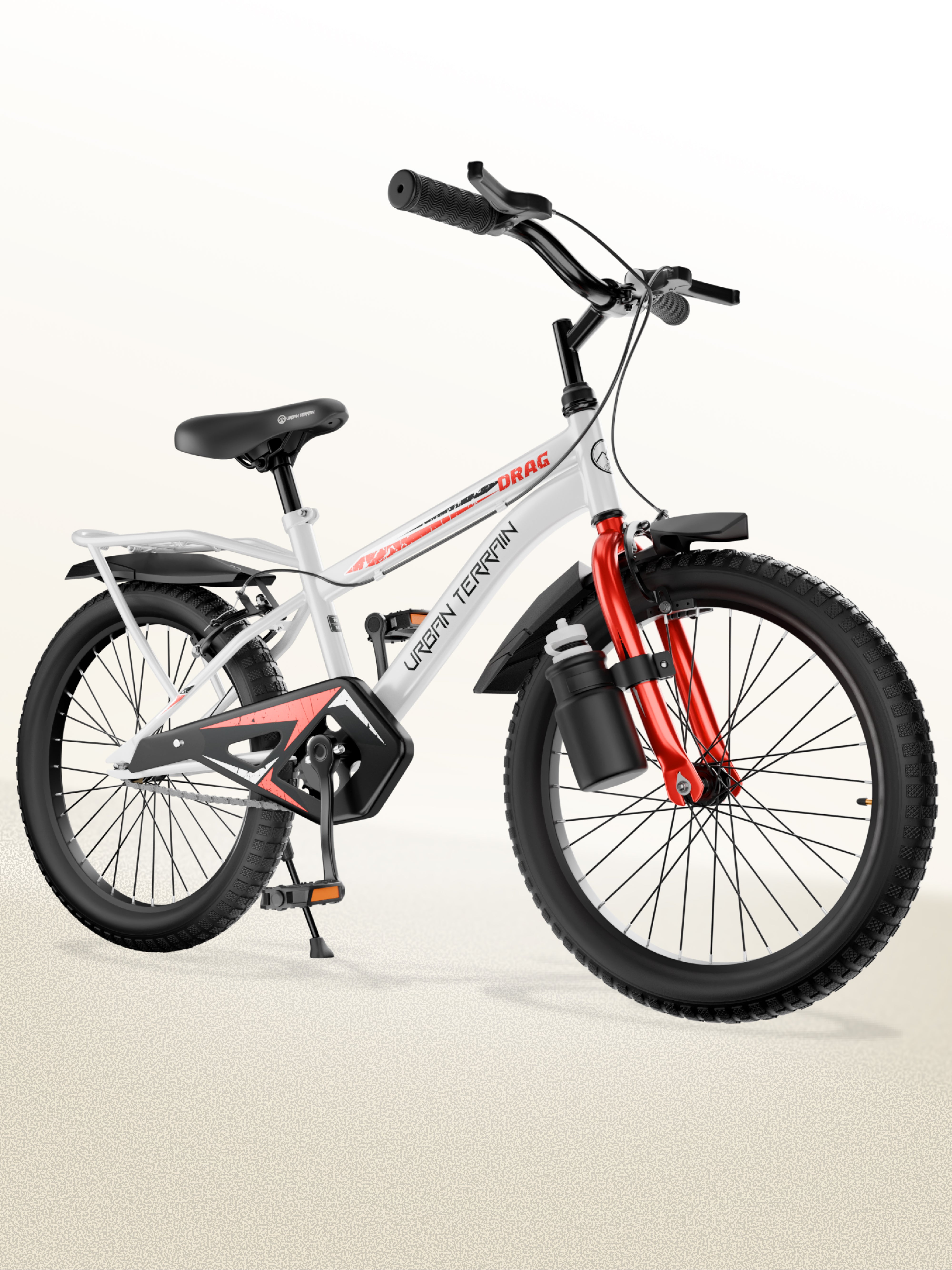 Urban Terrain Drag 16T Single Speed Kids Cycle, White