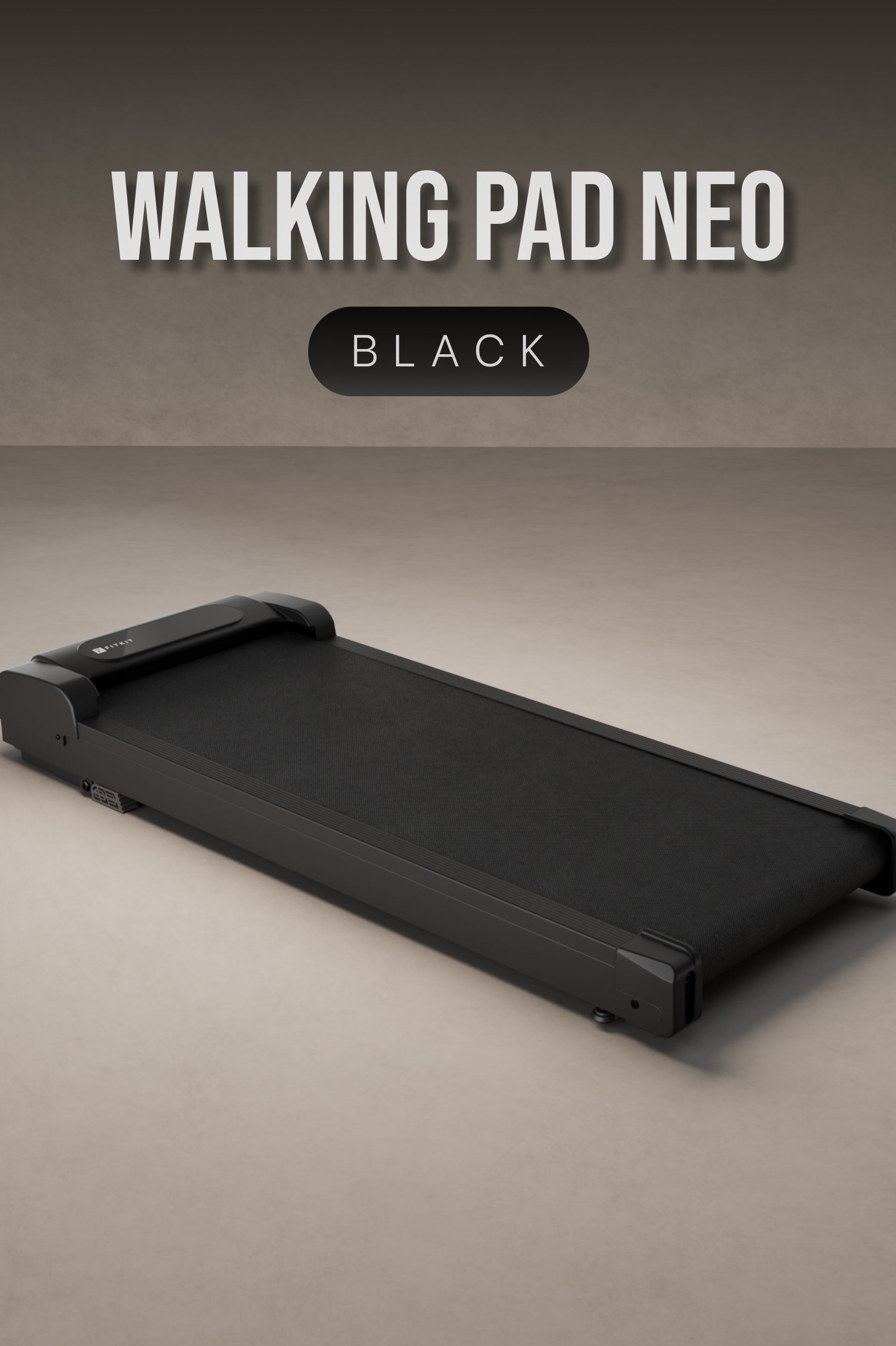 Fitkit by Cult Walking Pad Neo Black (BLDC 3.5HP Peak Power) Compact & Foldable Under Desk BLDC Motor Treadmill | Max Weight: 120kg | Home use with Remote Control