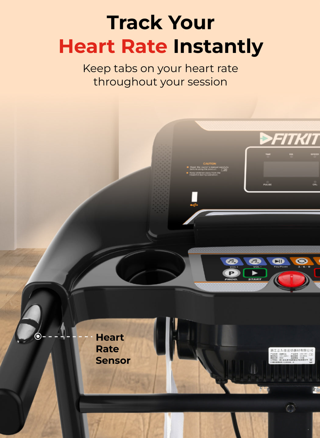 FT98Steel 3HP Treadmill | 3-Level Manual-Incline | Max Speed-12.8kmph | Max Weight-100kg (with 6 months extended warranty)