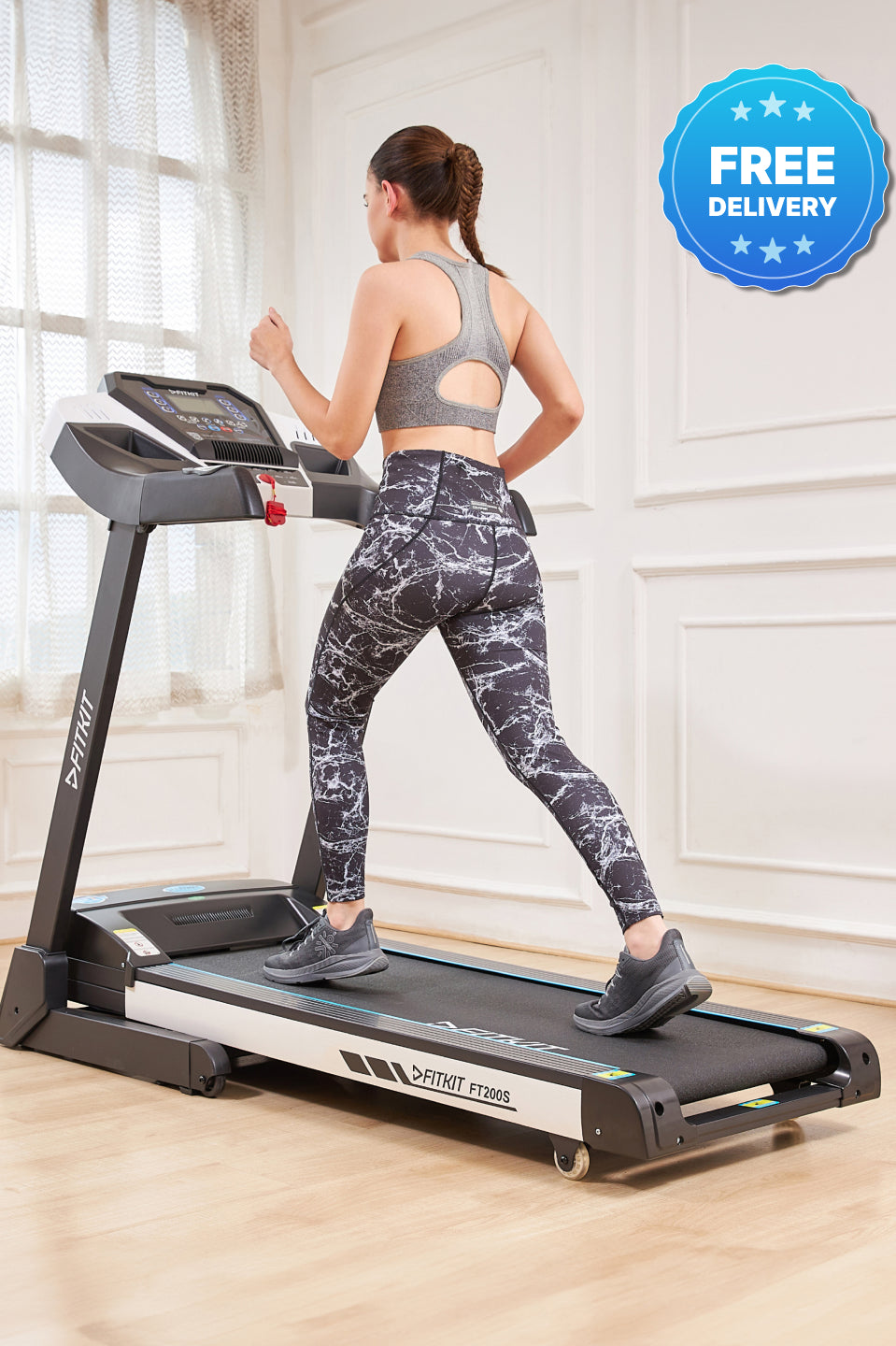 FT200S 4.5 HP Peak Treadmill | 15-level Auto-Incline | Max Weight-110kg | Max Speed-16kmph (with 6 Months extended warranty)