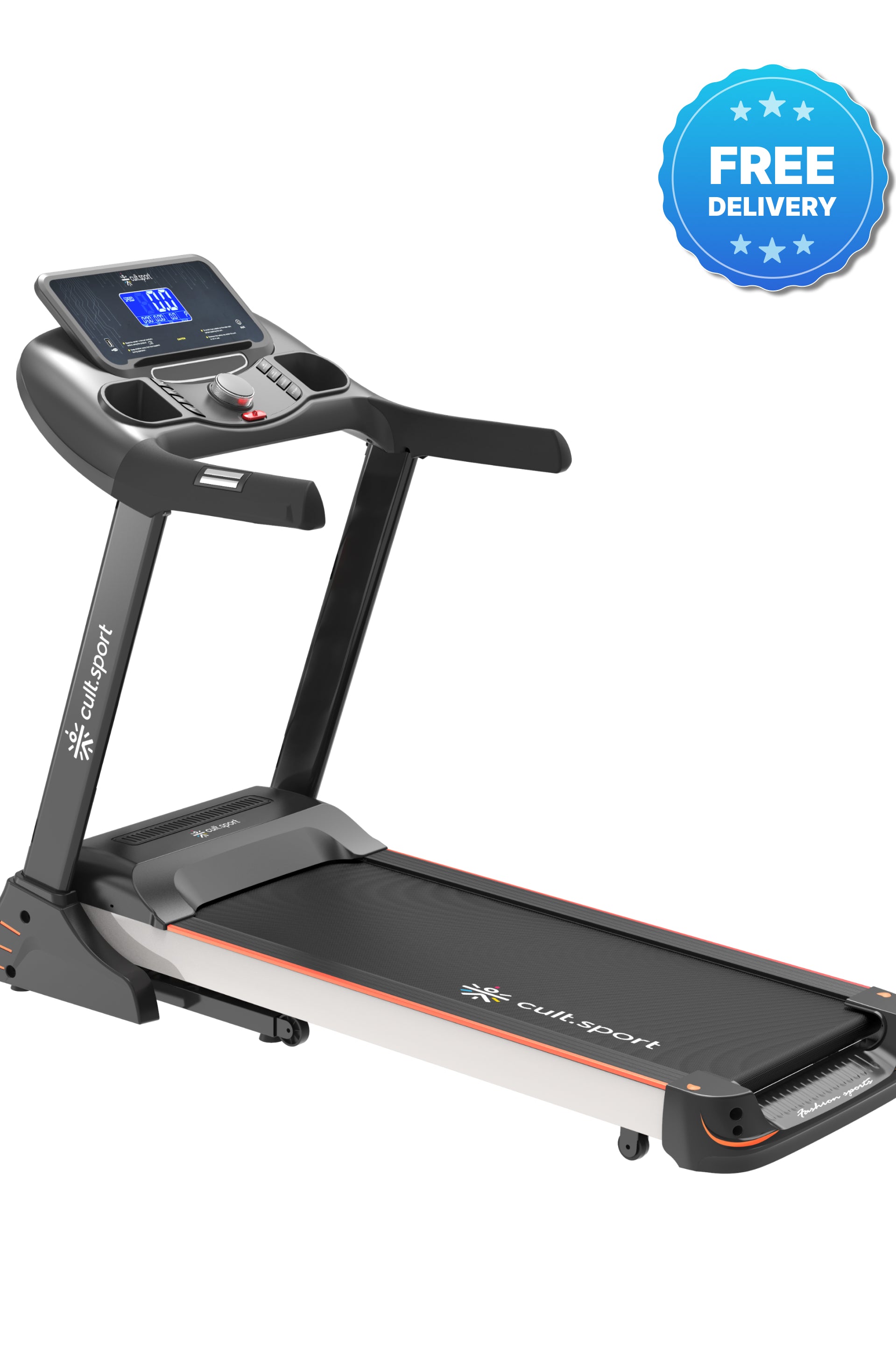 Smartrun Carson 5.5 HP Peak Treadmill | 15-level Auto-Incline | Max Weight-130kg | Max Speed-16kmph (with 6 Months Extended Warranty)
