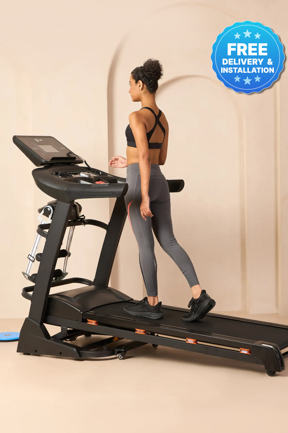 Cultrun M6 Nova 6 HP Peak Treadmill | 15-level Auto-Incline & Massager | Max Weight-140kg | Max Speed-18kmph (with 6 Months Extended Warranty)