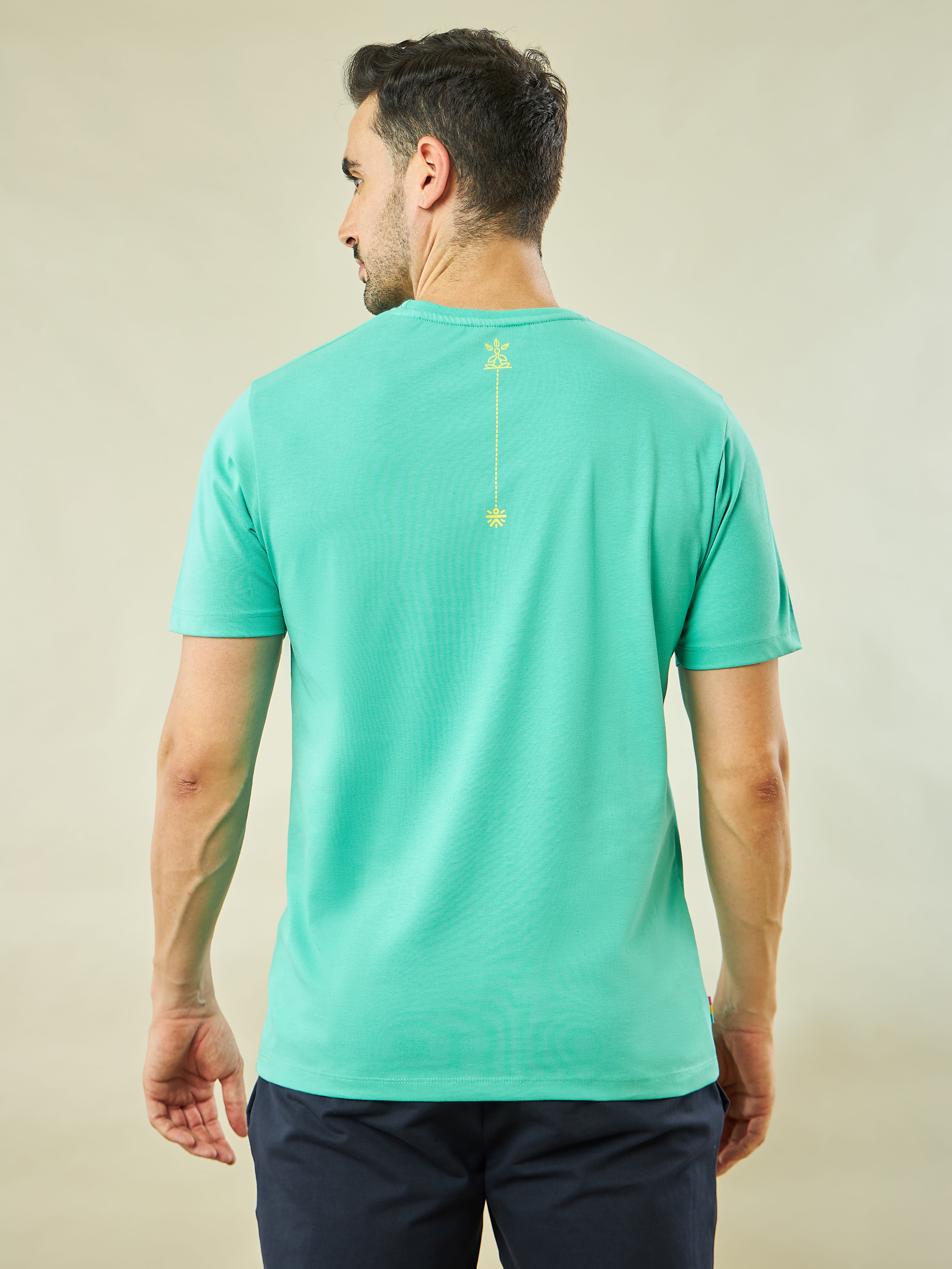 Placement Print Yoga T-shirt