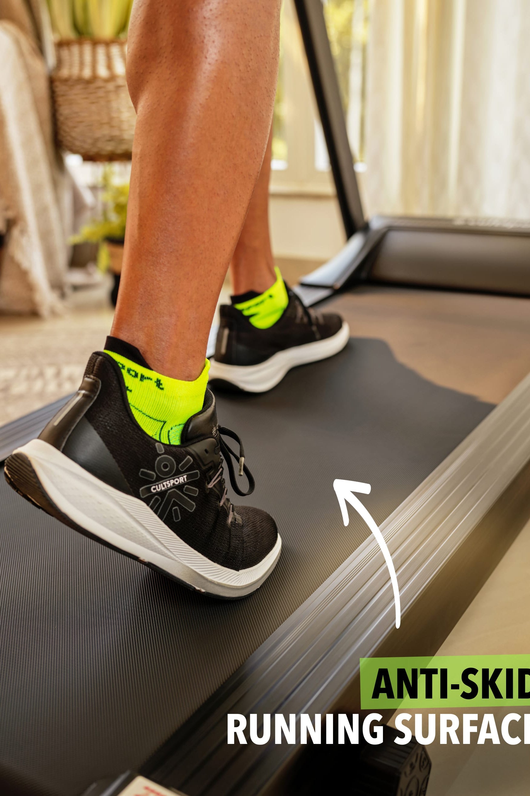 SmartrunC1 3HP Treadmill with 6-level Manual Incline | Max Speed-14kmph | Max Weight-110kg (with 6 Months Extended Warranty)