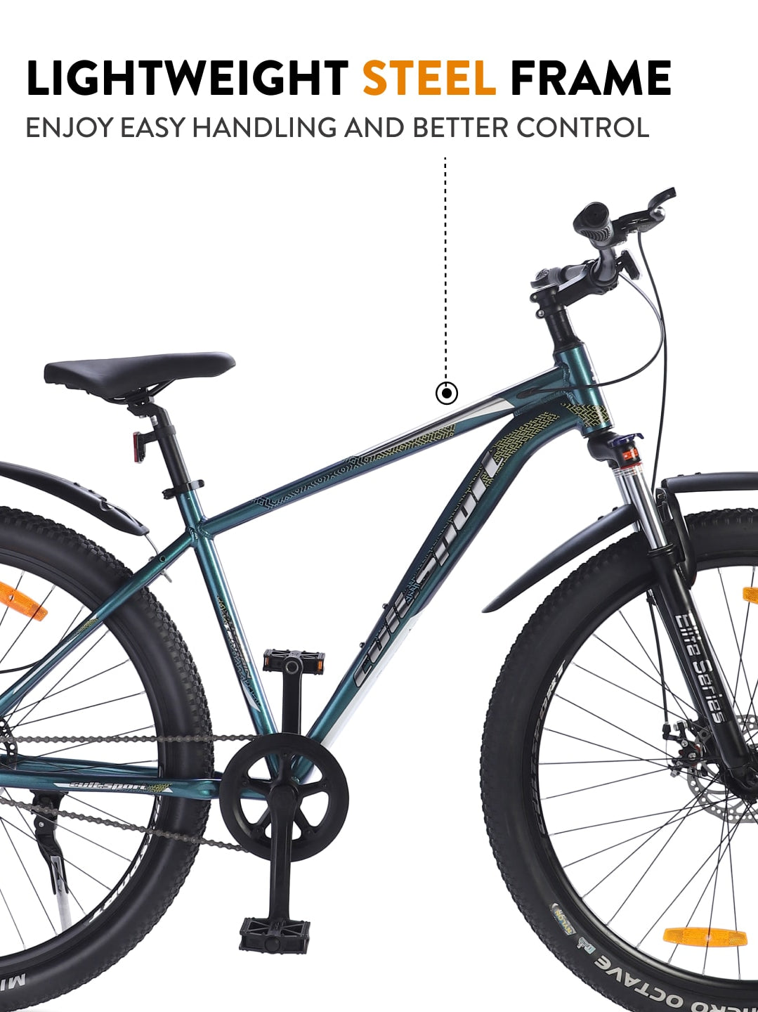 EXPLORER29TBLUE Alloy Single Speed 29 inch Mountain Cycle, Front Suspension, Double Wall Rim,