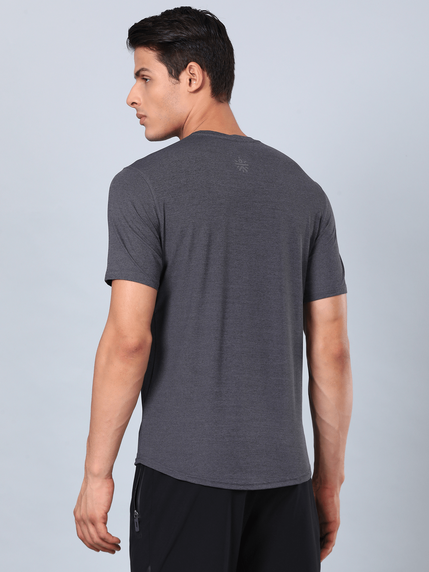 Signature Striped Slim Fit T-shirt - Charcoal