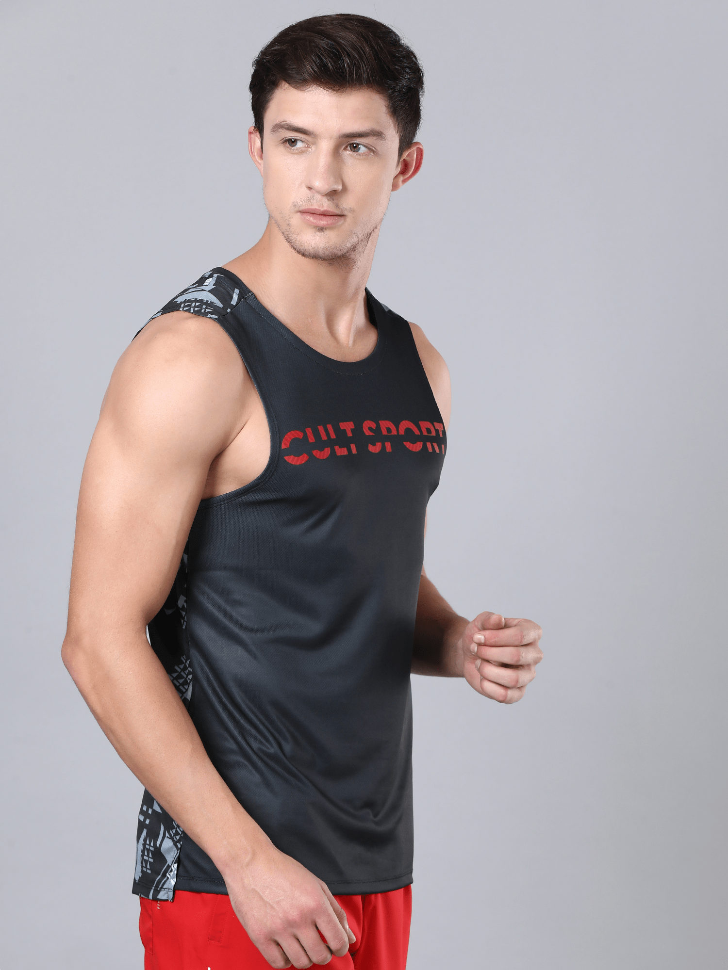 Dugout Houndstooth Black Tank