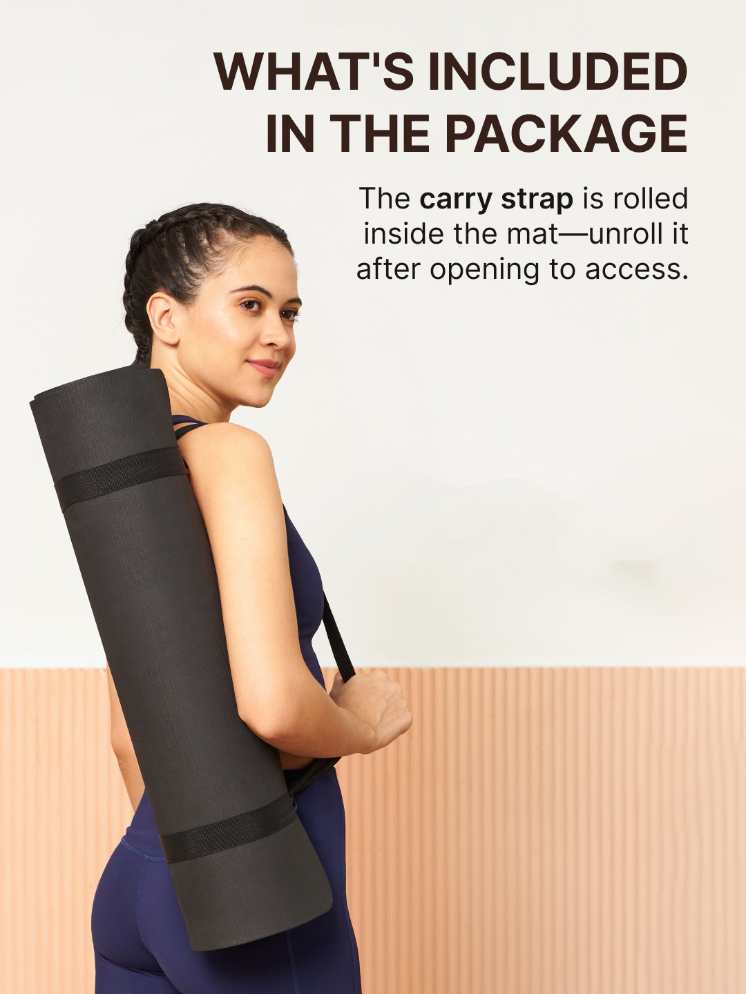 EVA 6mm with Strap Yoga Mat Grey