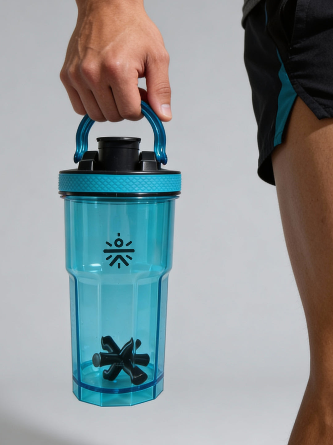 CULT FrostBlend Shaker Bottle, Premium Leak-Proof Multipurpose Shaker for Workout & Daily Use (Blue 600ml)