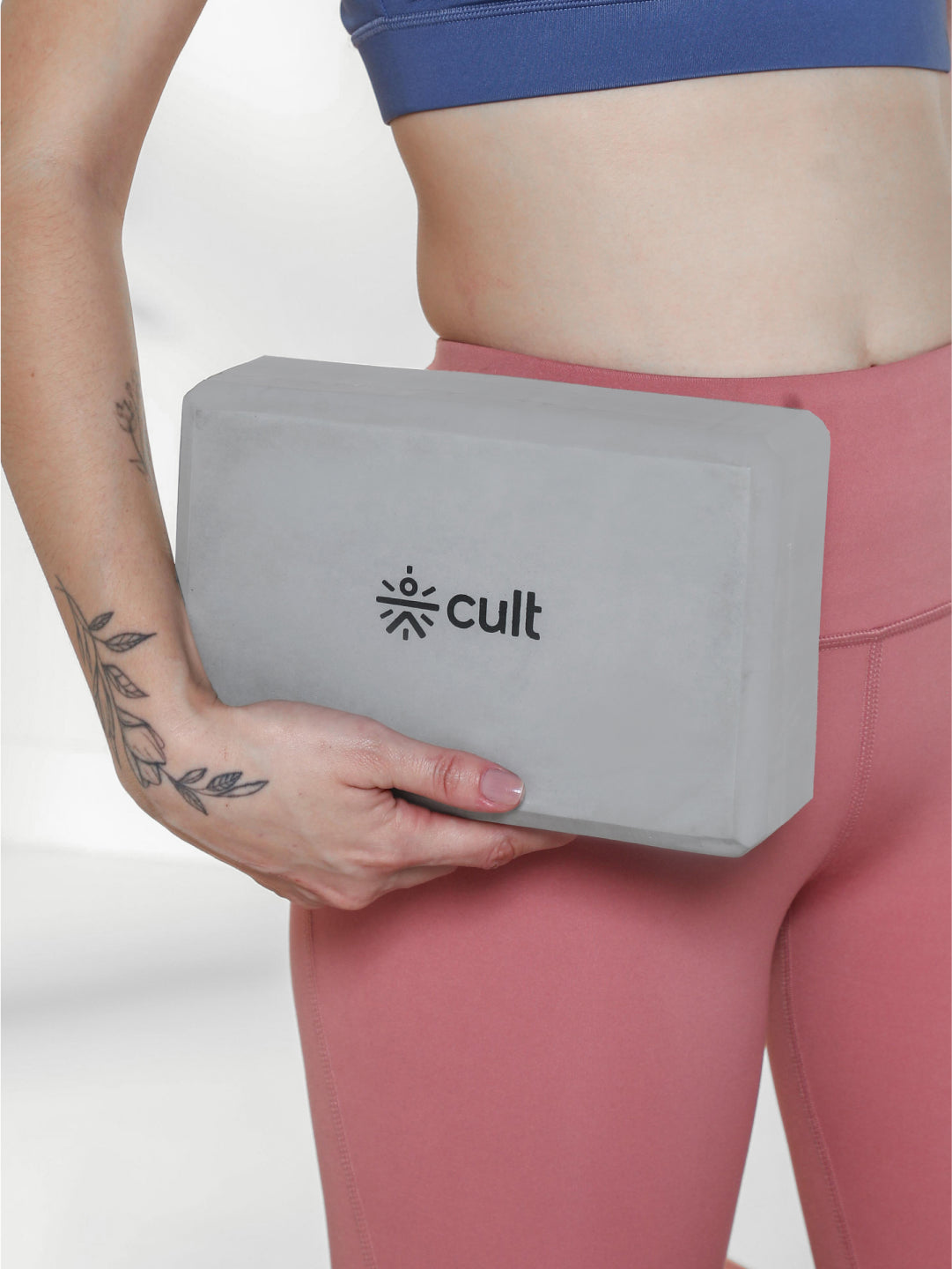 Pack of 2 EVA Yoga Blocks 80mm Dark Grey – Non-Toxic, Anti-Skid & Durable