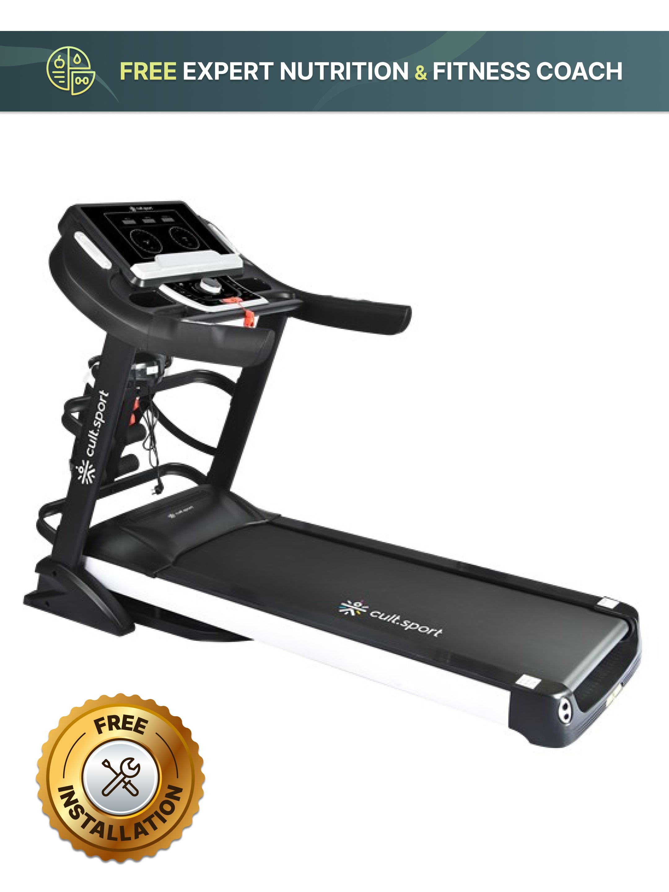 Smartrun Davie 7 HP Peak Treadmill | 15-level Auto-Incline & Massager | Max Weight-150kg | Max Speed-20kmph (with 6 Months Extended Warranty)