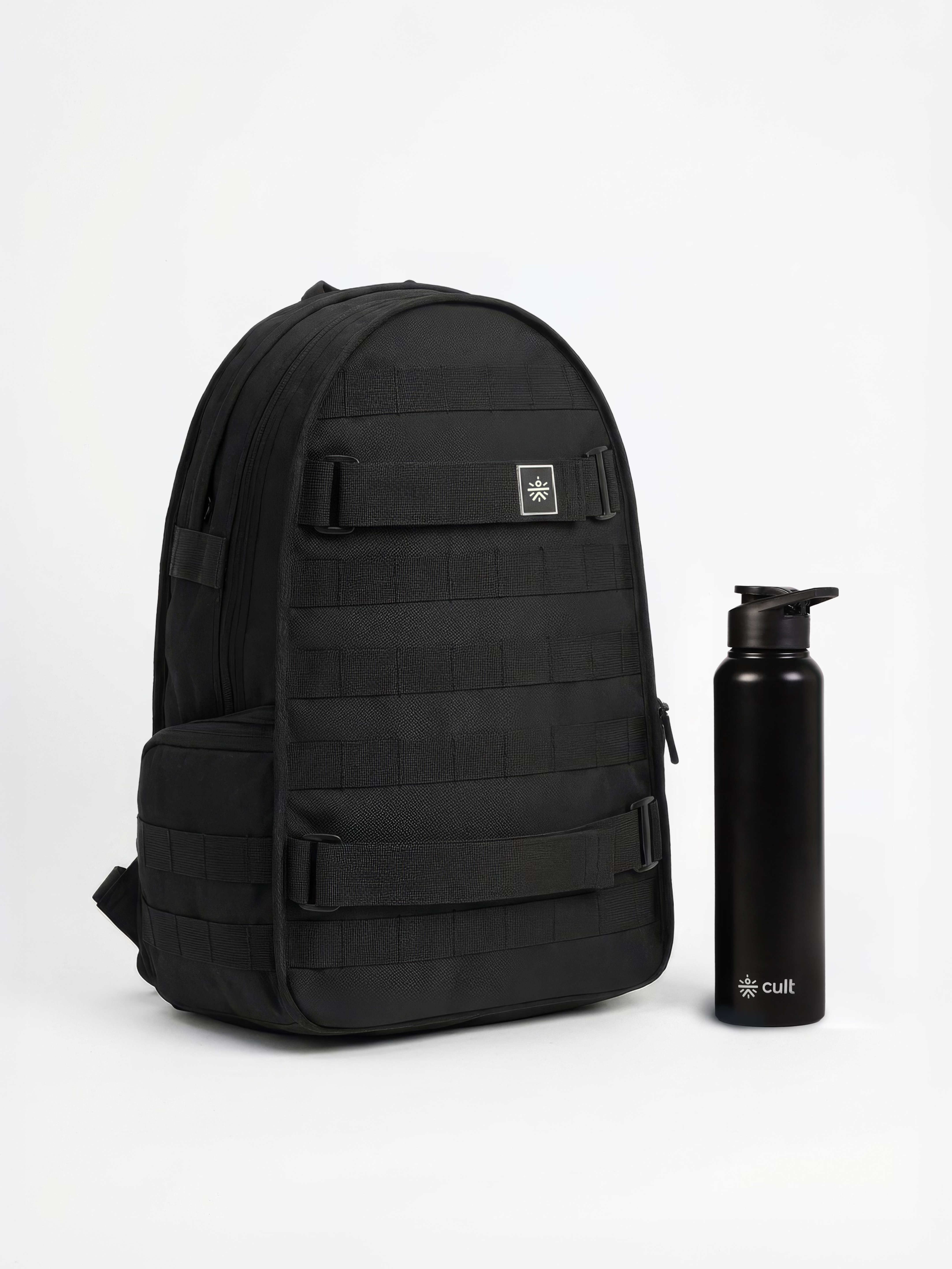 Cult Combo Backpack 35L with steel Bottle 1L