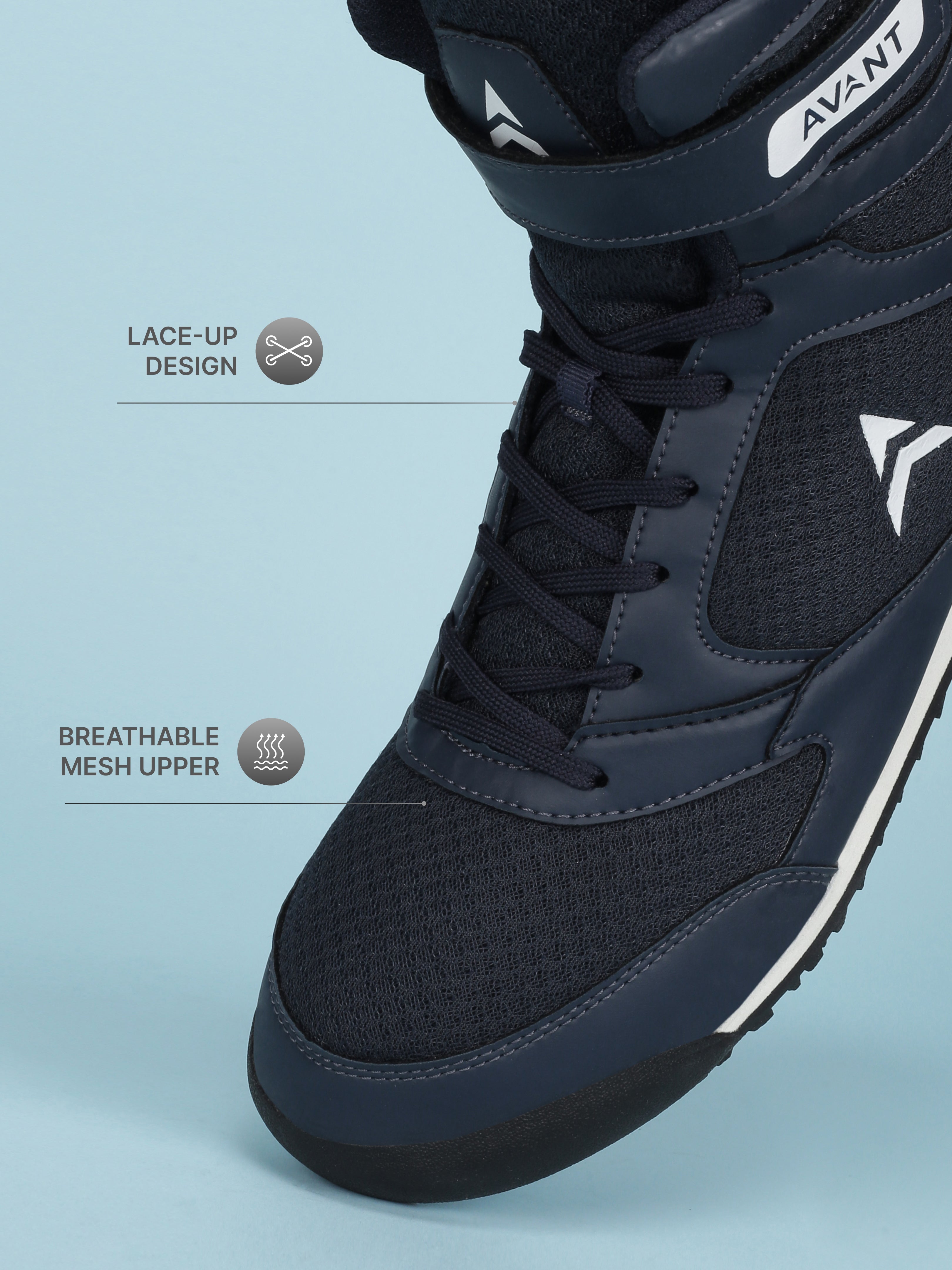 Avant Men's Uppercut Boxing Shoes - Navy Blue