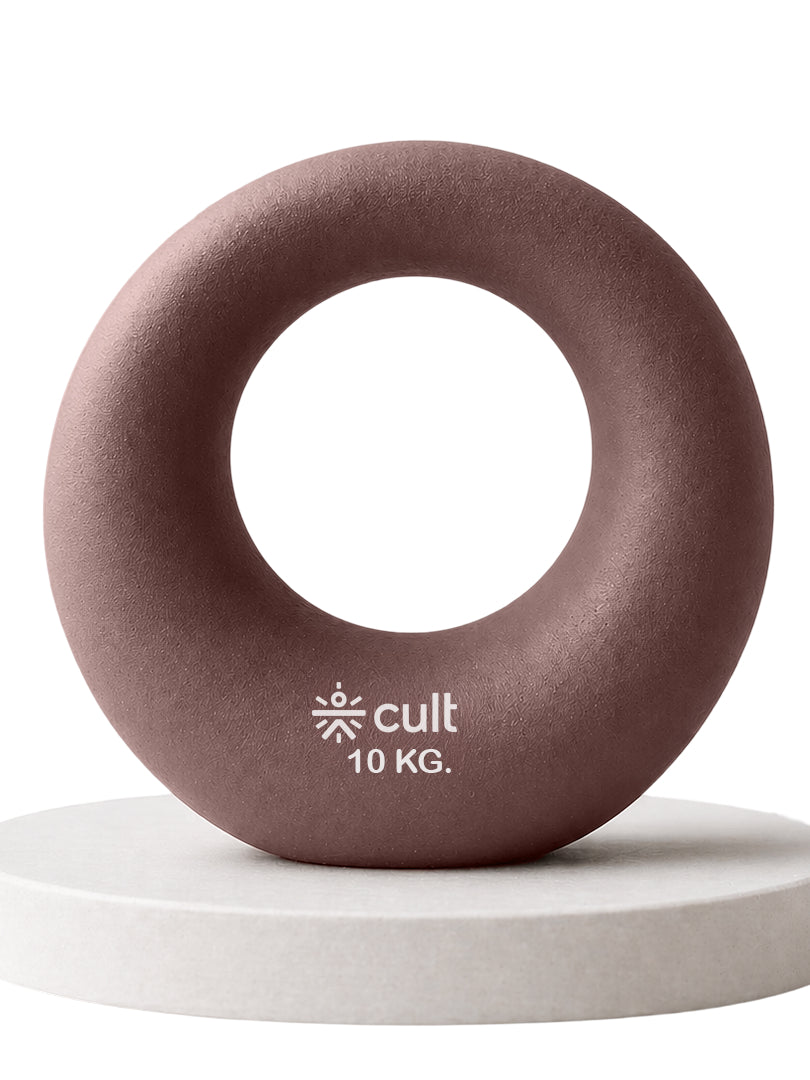 Cult Moon Kettlebell 10 Kg with Neoprene Coating, Cast Iron Core, Wide Handle & Stable Base for Strength Training & Home Workouts