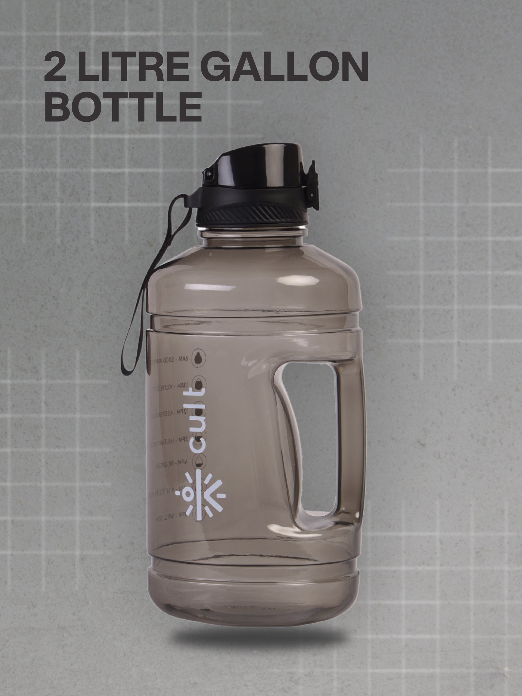 cult 2.2 Litre Water Bottle Gym Gallon Water Bottle Gym Bottles For Men & Women Big Water Bottle Sports Water Bottle Plastic Water Bottle Black