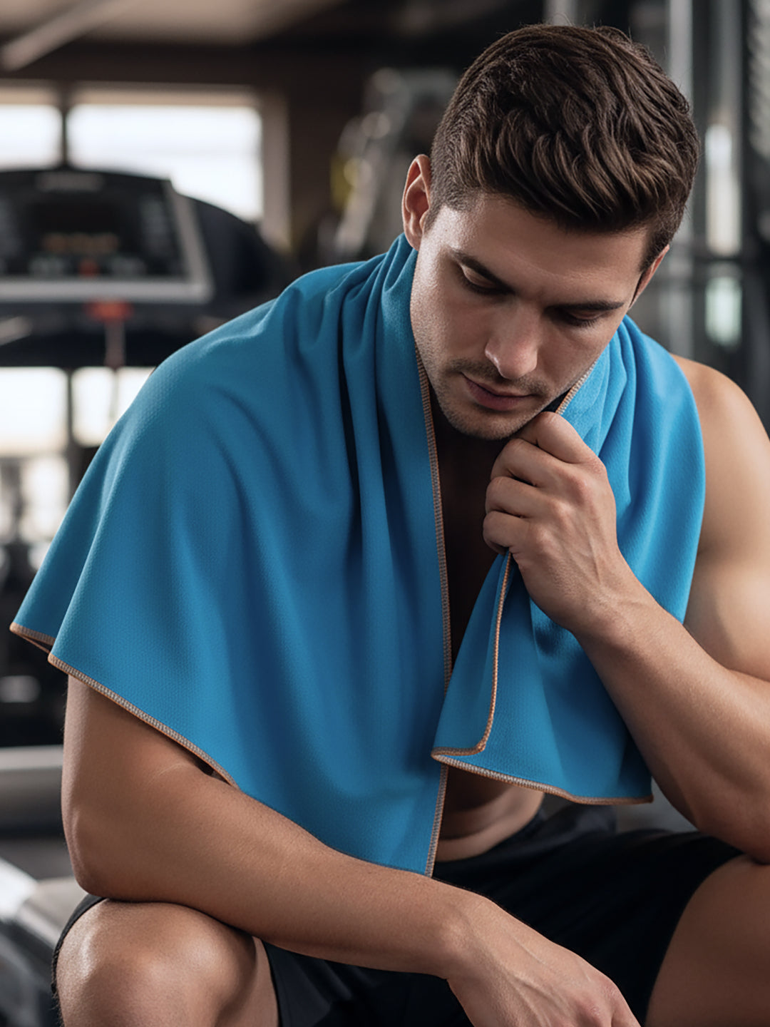 cult Microfiber Gym Towel for Men & Women with Elastic Loop - Large