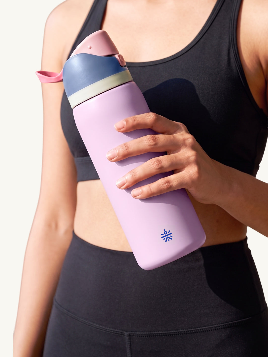 Cult Stainless Steel Water Bottle with Leakproof Dual Sip & Swig Design Cap & Carry Handle Pink