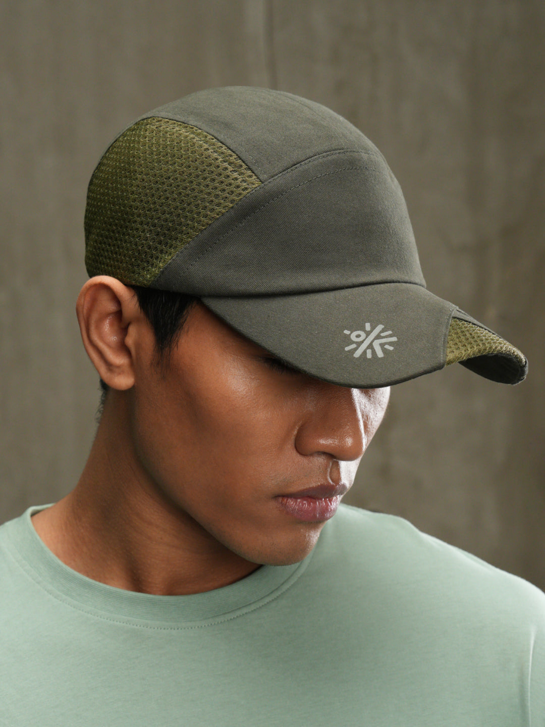 cult Cap With Mesh Olive- Unisex Adjustable Cap for Men & Women