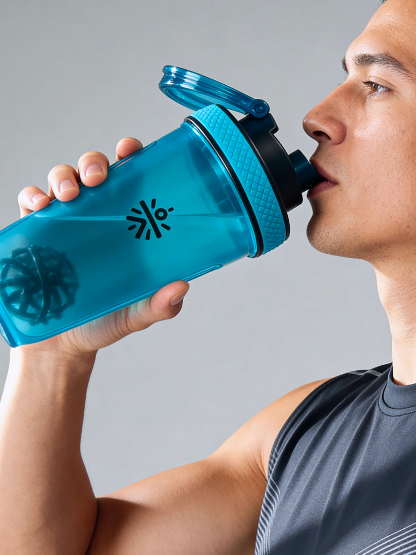 CULT FrostBlend Shaker Bottle 500 ml, BPA-Free Leak-Proof Multipurpose Shaker for Protein & Gym Blue