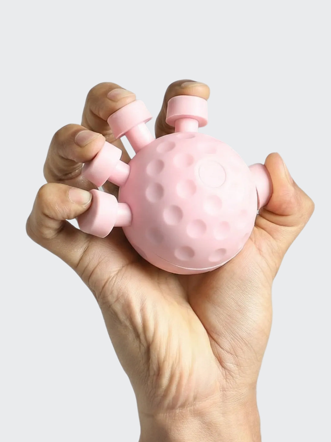 CULT Round Hand Gripper 25–30kg Resistance – Portable ABS Grip Strengthener for Forearm, Wrist & Finger Training Pink