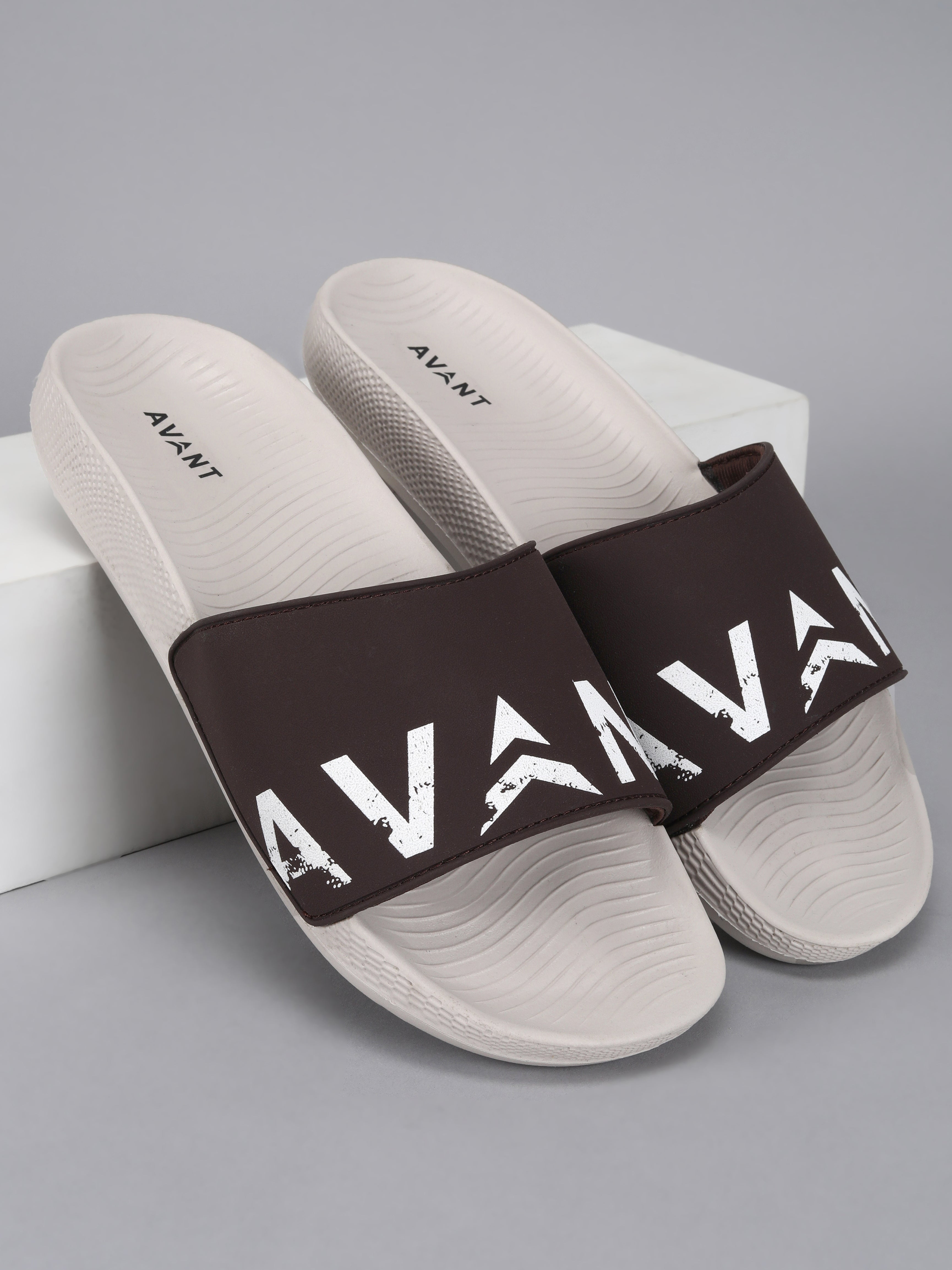 Avant Men’s Flexio Sliders - Brown