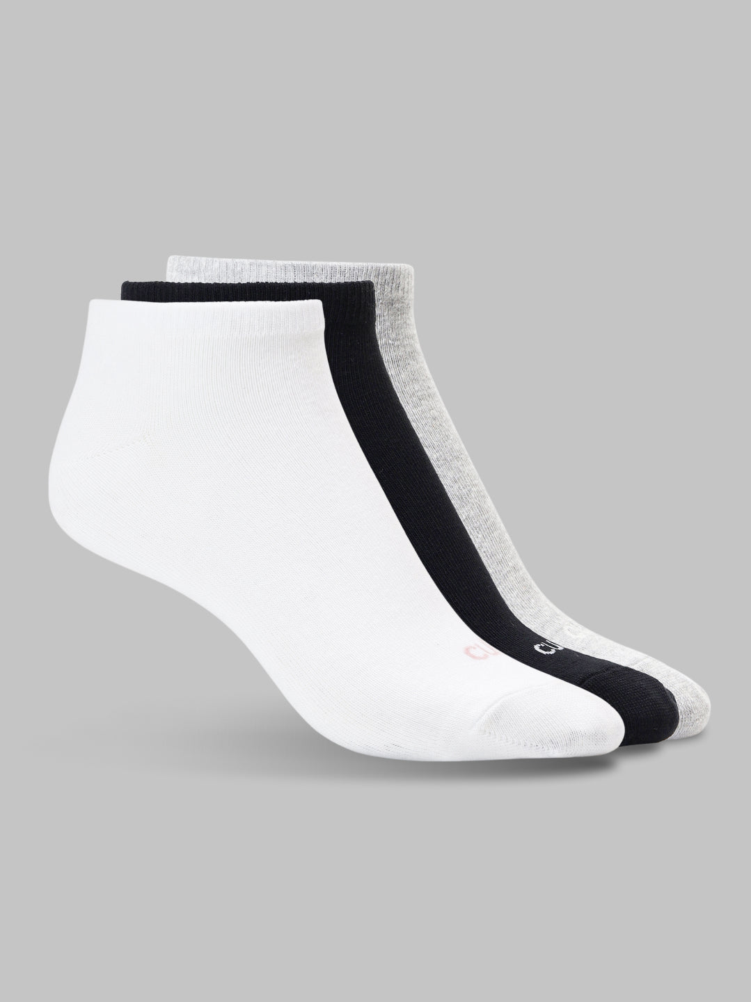 Casual Low Ankle Cotton White,Black & Grey Pack of 3 Women