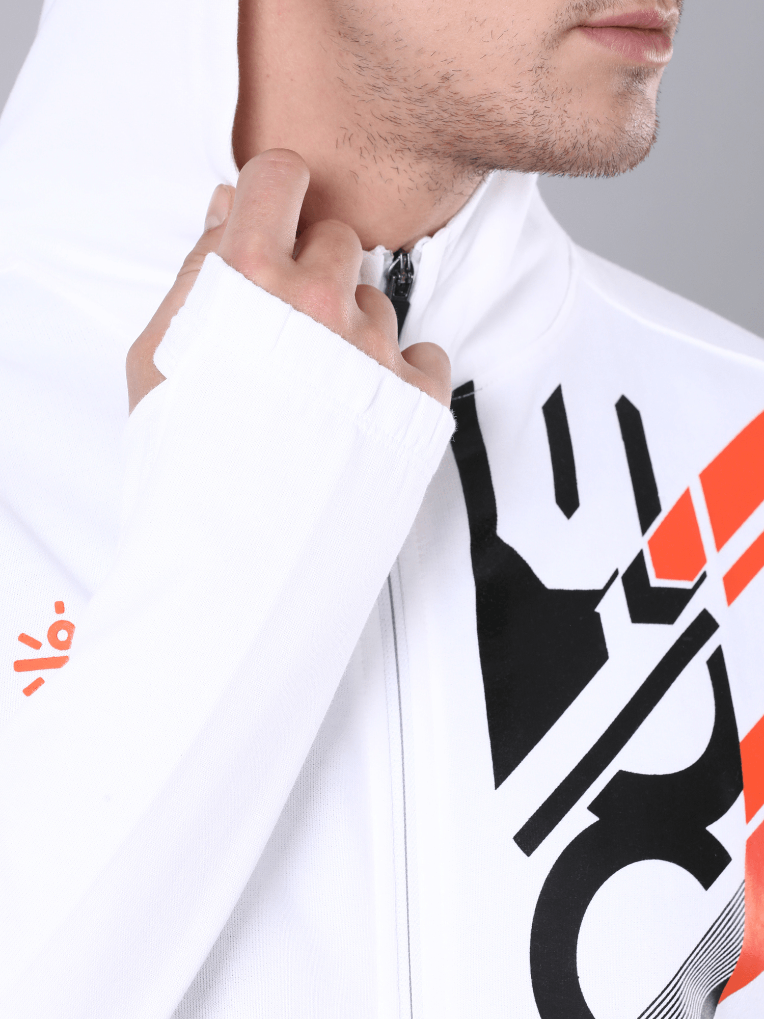 Intel Abstract White Sweatshirt