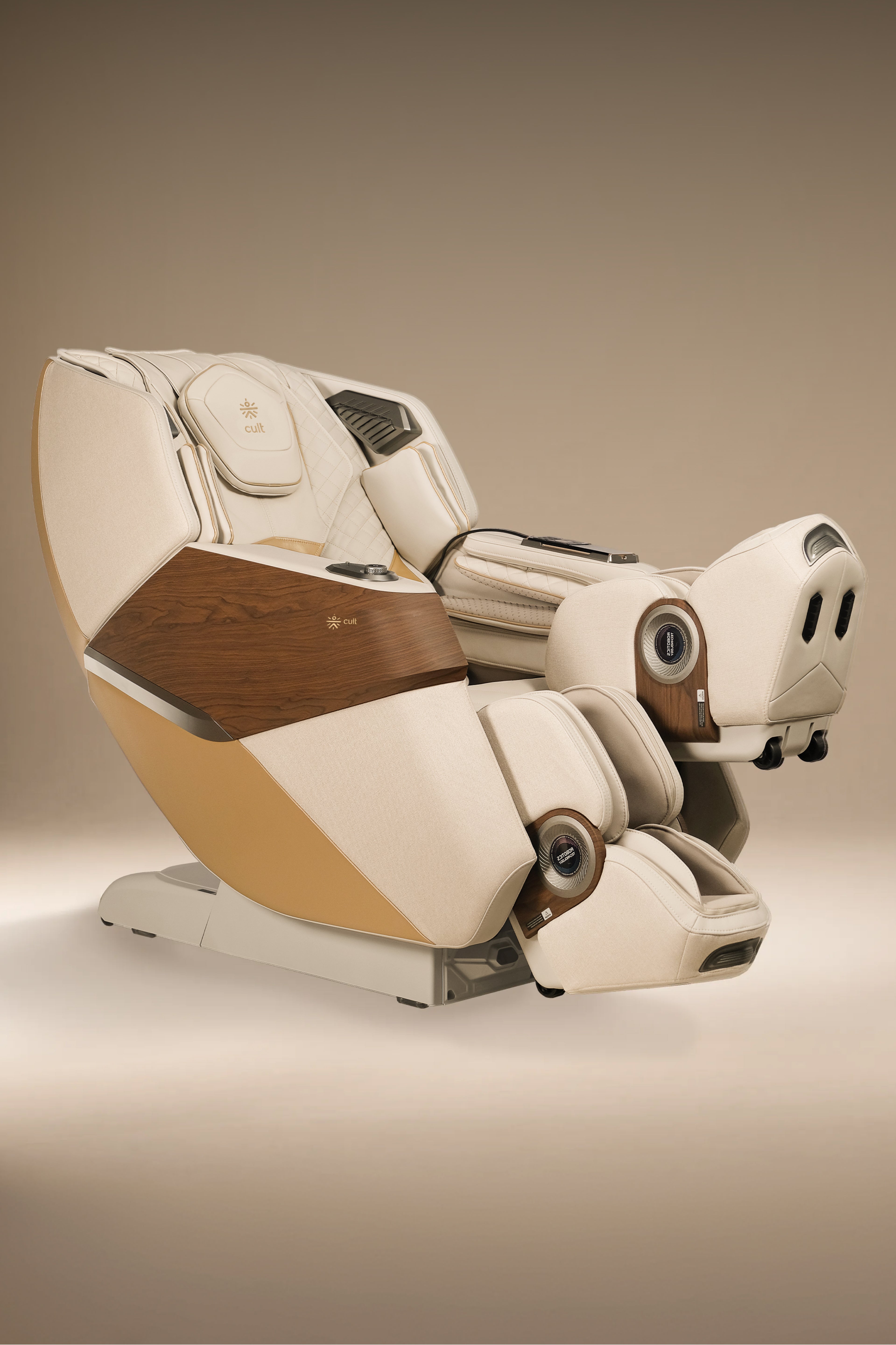 CULT Riviera Advanced 4D Massage Chair with Rovo Walking Technology | Extended SL Track | Zero Gravity | 23 Auto Modes | 6 Massage Techniques | Back & Leg Heating