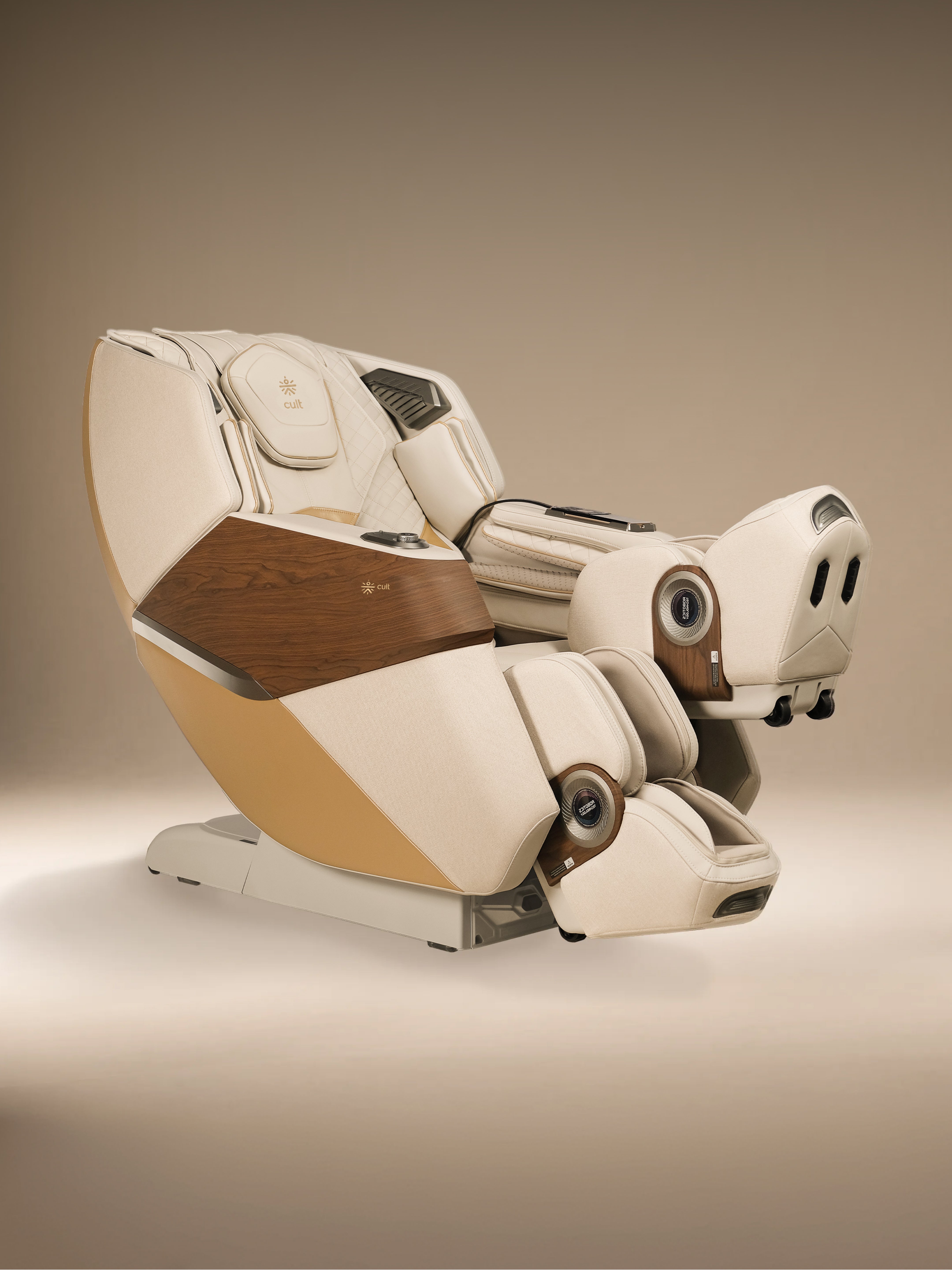 CULT Riviera Advanced 4D Massage Chair with Rovo Walking Technology | Extended SL Track | Zero Gravity | 23 Auto Modes | 6 Massage Techniques | Back & Leg Heating