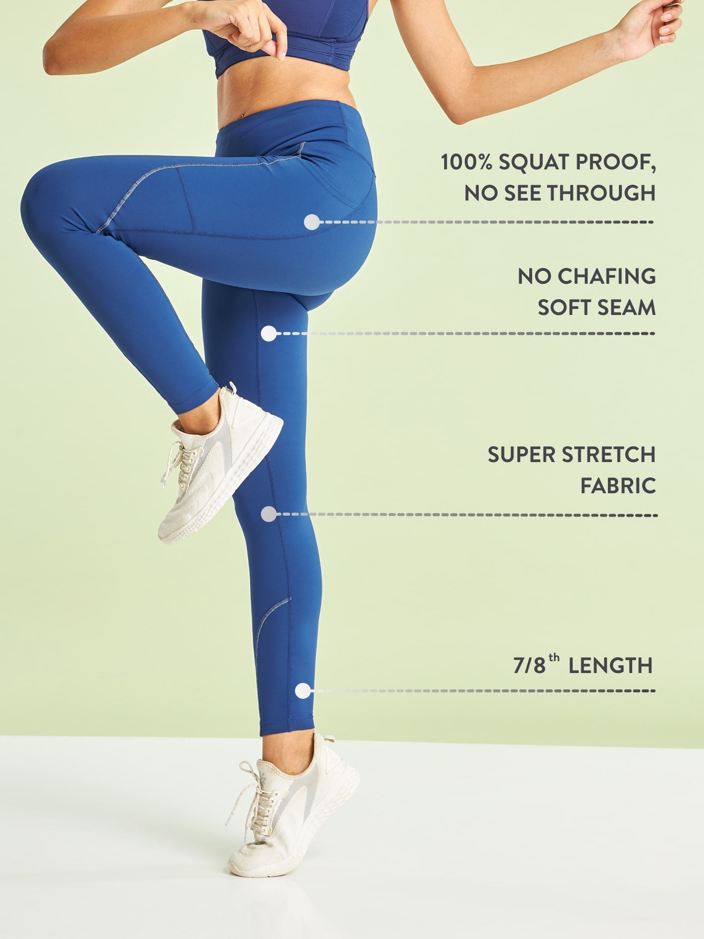 Panelled High Waist Running Tights