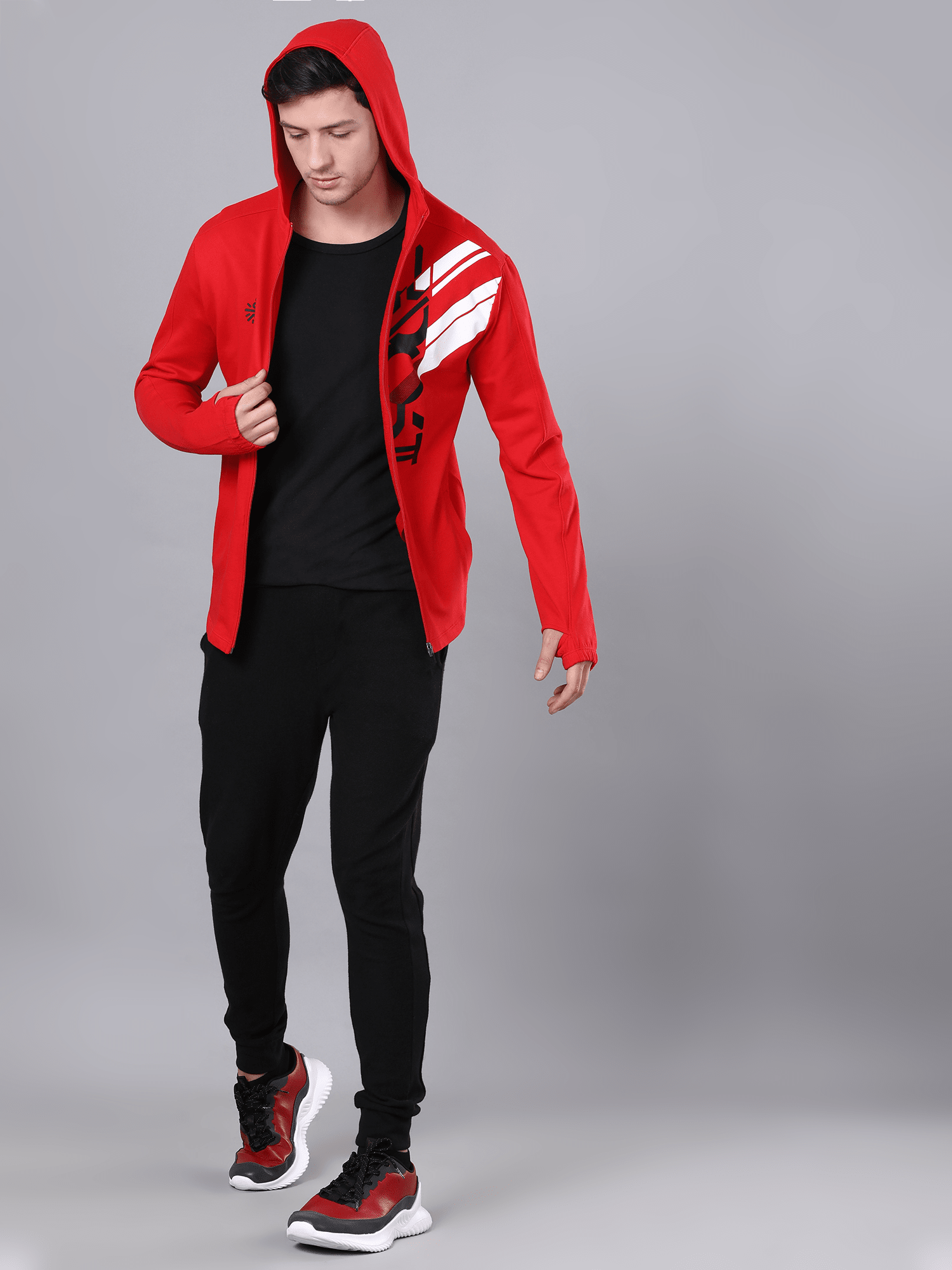 Intel Abstract Red Sweatshirt