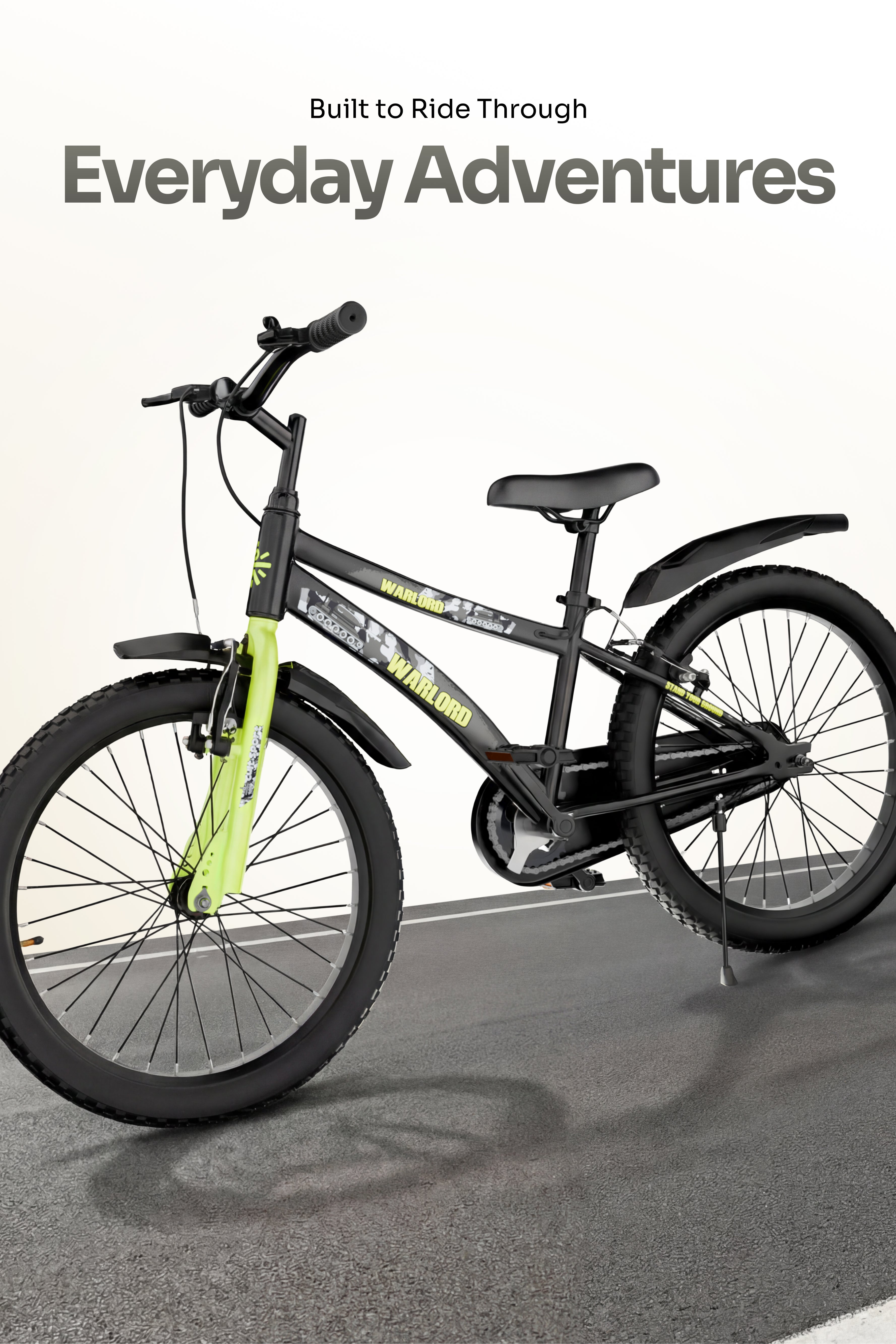 Warlord 20T Steel Frame Kids Bike Black