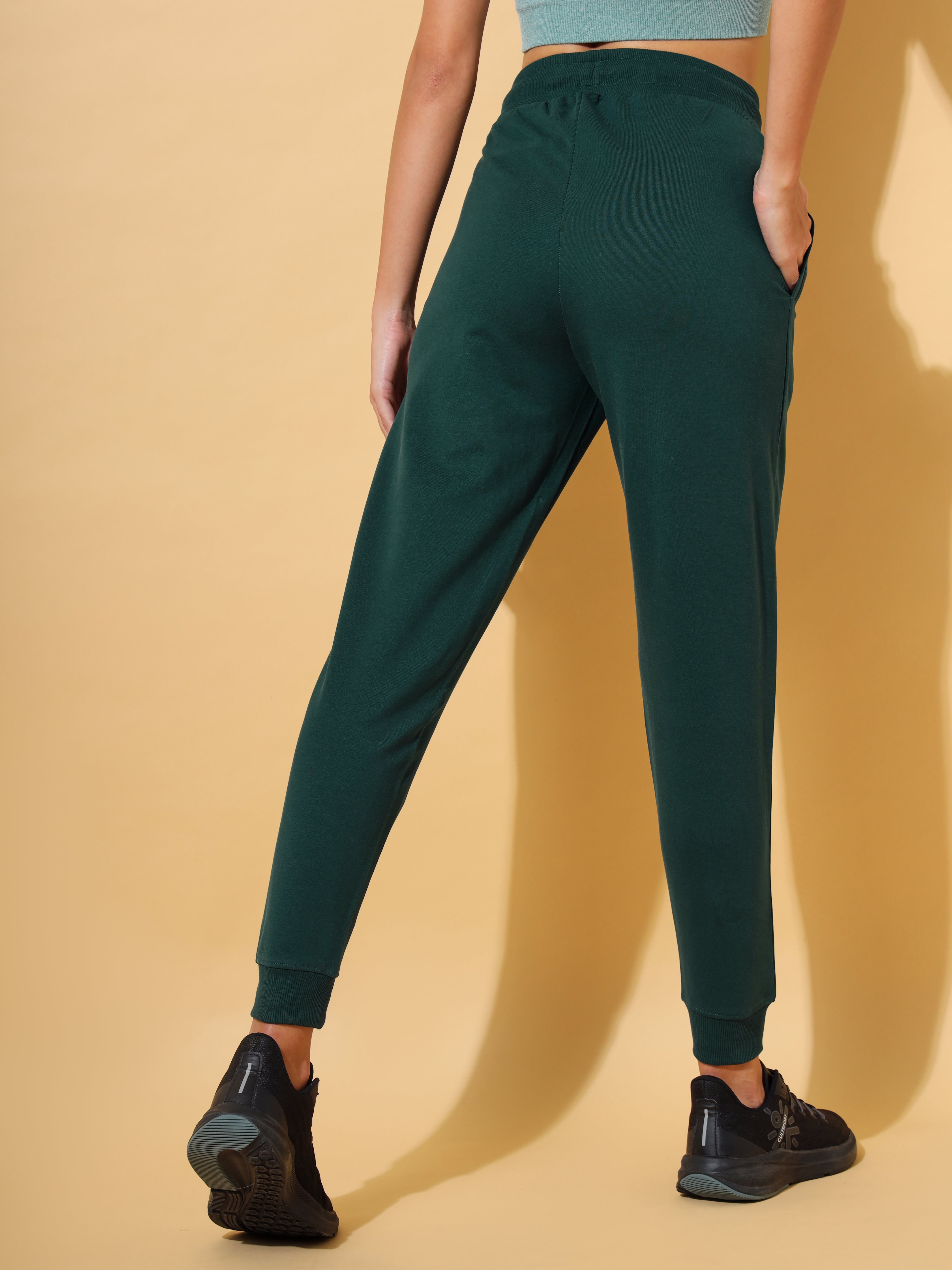 Solid Comfort Jogger with Placement Logo Print