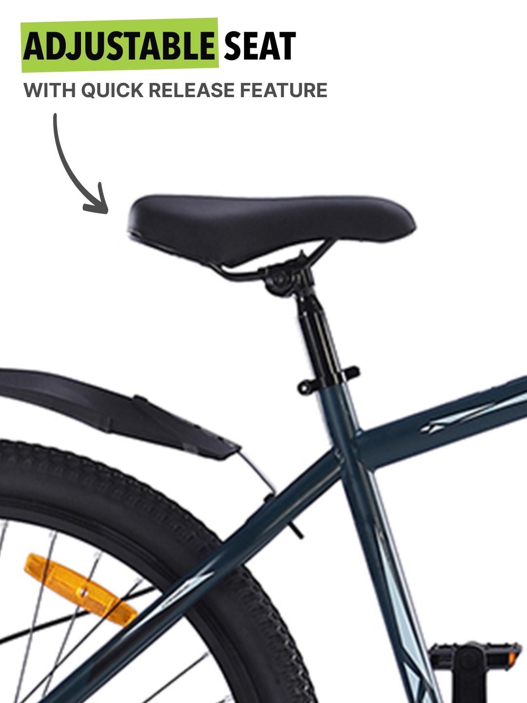 CARBIDE27.5TBLUE Steel Single Speed Mountain Cycle, Front Suspension, Disc Brake and Double Wall Rim