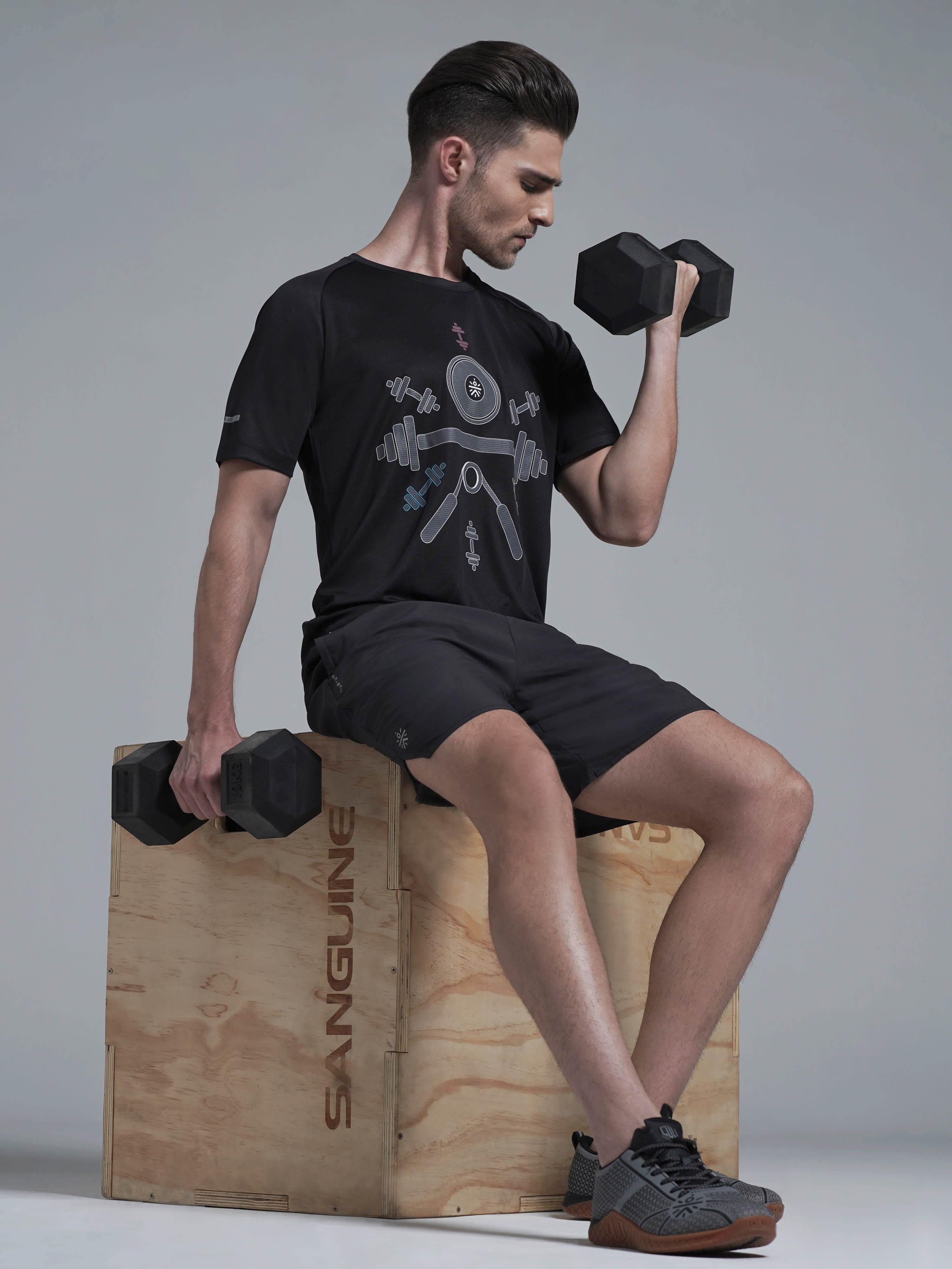 Men's Dumbbell Training T-shirt
