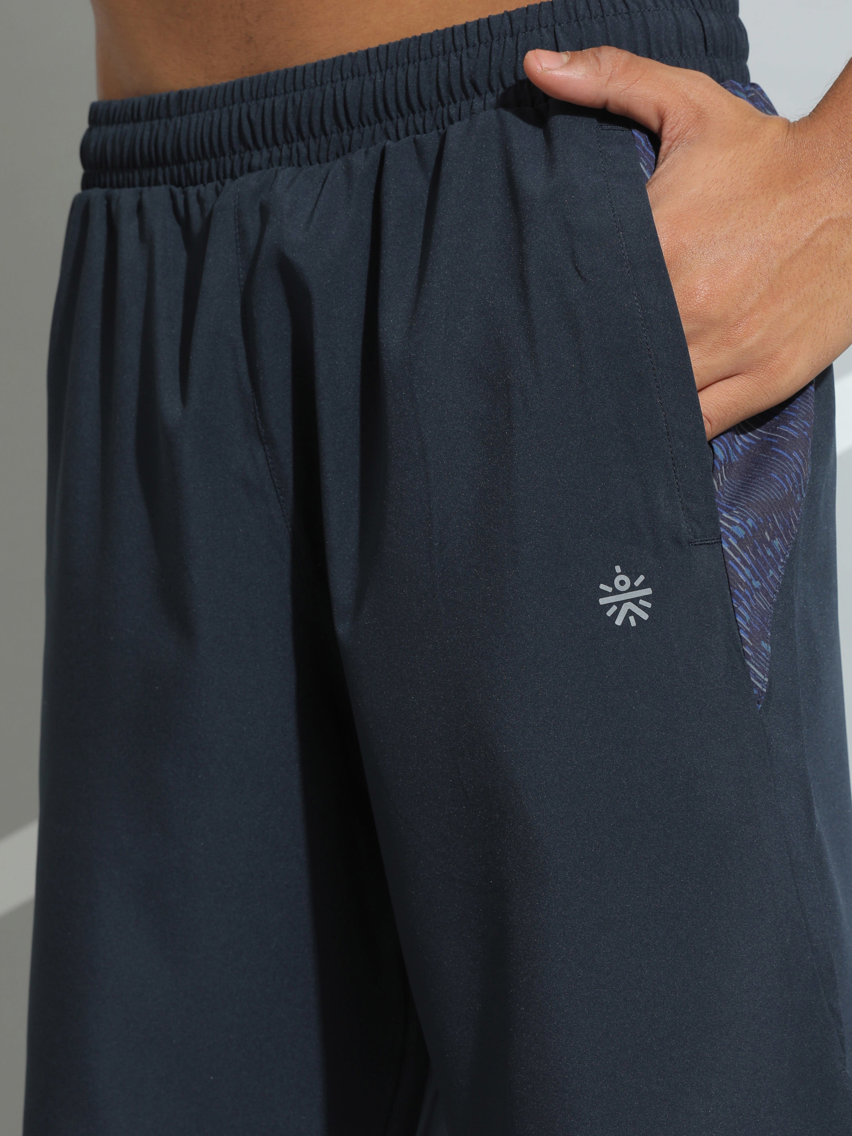 Printed Panel Active Shorts