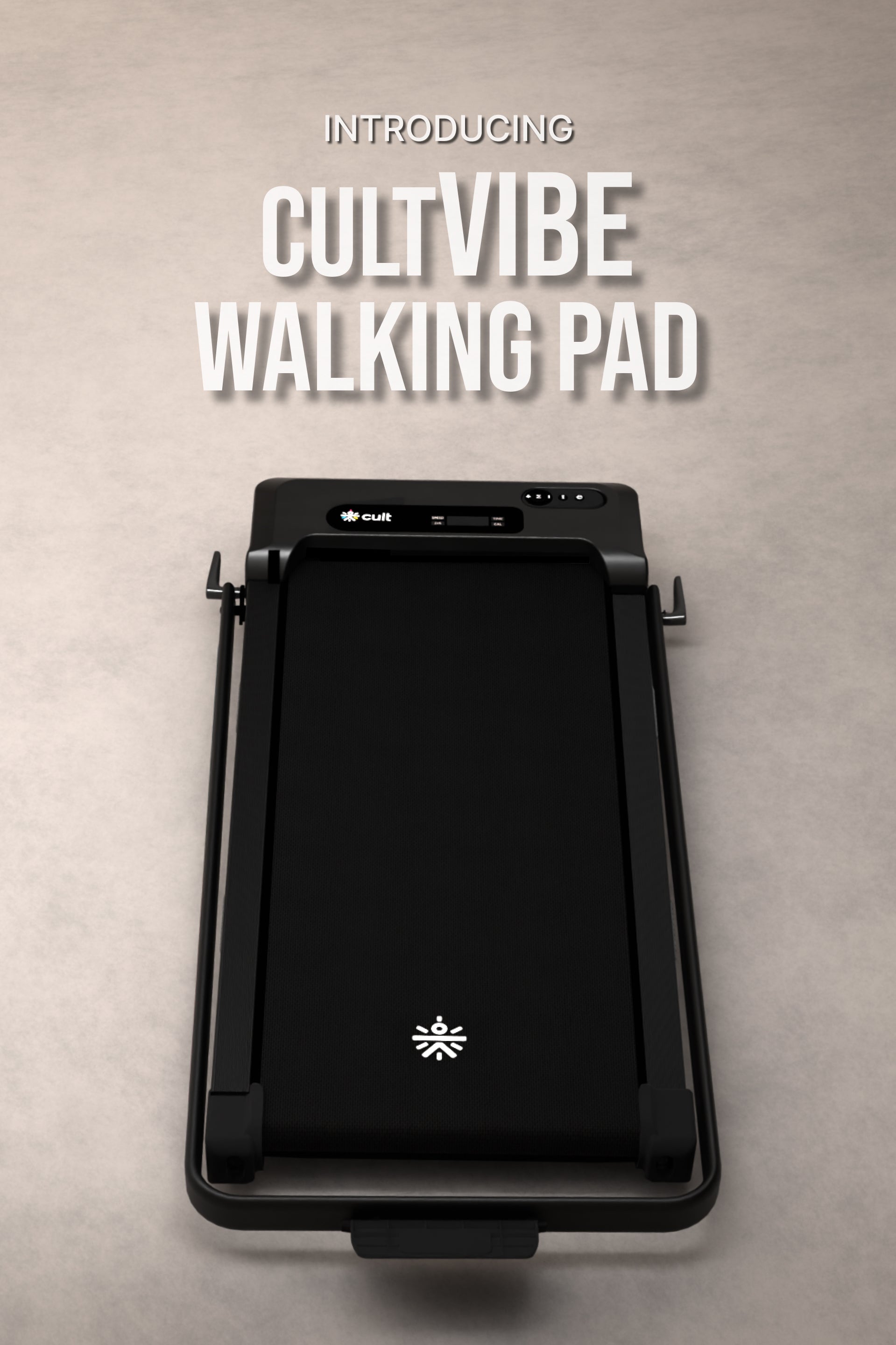 CultVibe 3-in-1 Walking Pad/Walk, Jog & Vibration | 4 HP BLDC Peak Motor | 150 Kg Max Load | 8 Vibration Modes | Remote Control & Tablet Holder | Treadmill for Home Use