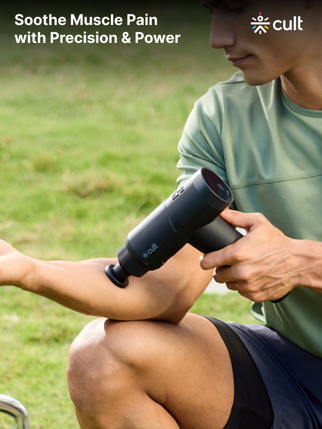 Cult Volt Pro, Full Body Professional Gun Massager, 4500 mAh battery, QuietMotion Tech, Deep Tissue Percussions, 4 Interchangeable heads, 6 Speed levels, Silicone head, Carry Pouch.