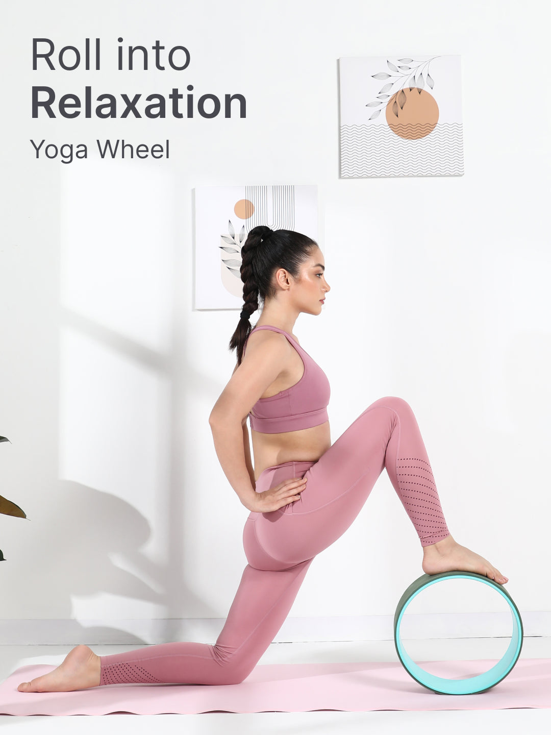 cult Yoga Wheel for Stretching and Balance Green