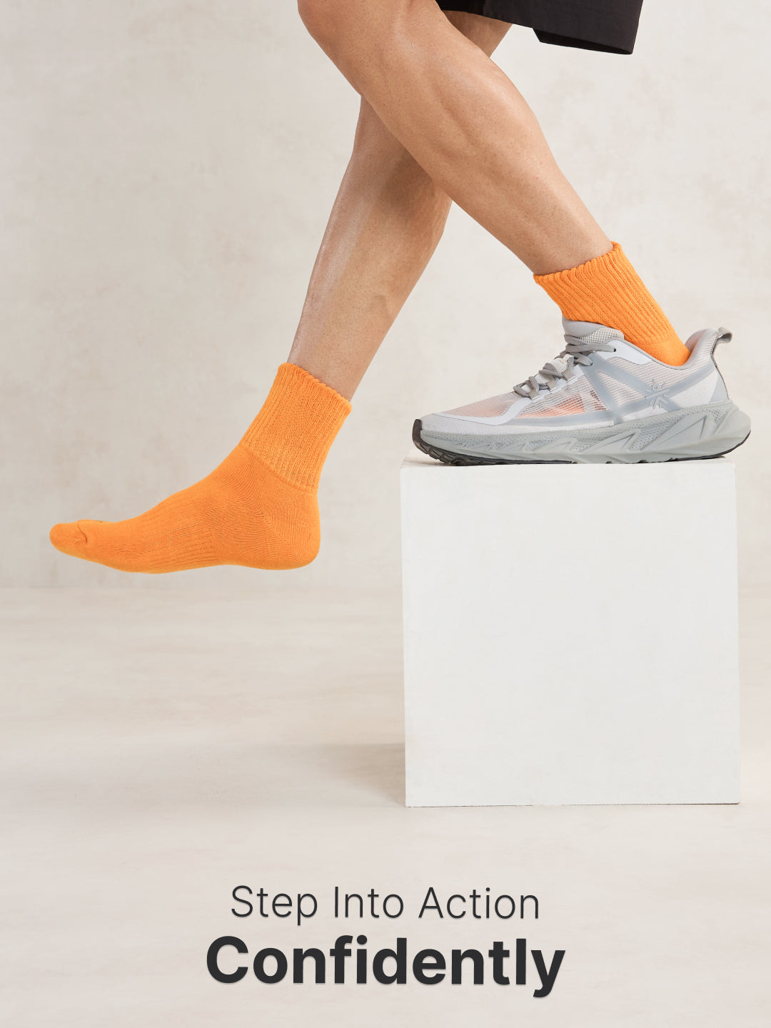 CULT Men's Crew Length Cotton Socks – Ultra Soft, Breathable & Anti-Microbial – Casual & Sports Socks with Moisture-Absorbent Fabric