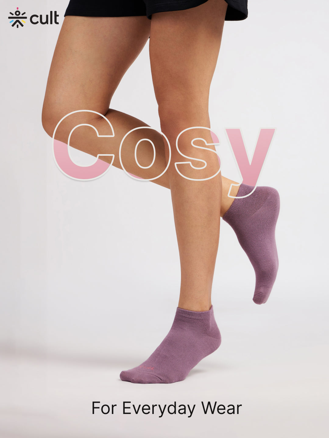 Casual Low Ankle Length Cotton Pack of 3 Pink,Maroon & Purple Socks Women