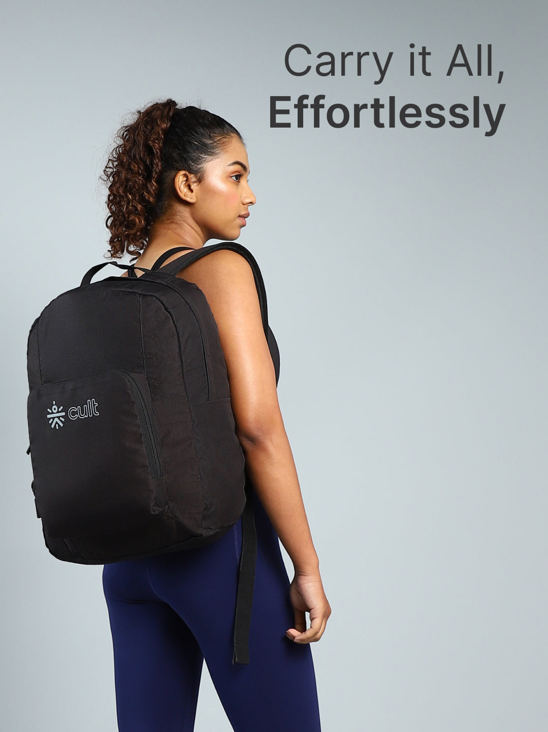 cult Foldable Backpack 25L Black