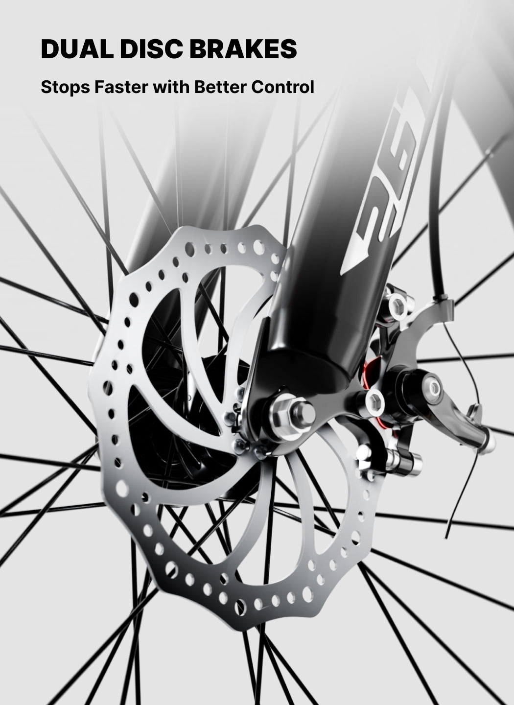 Urban Terrain Comet Pro 26T Single Speed Steel Mountain Bike with Front Suspension & Dual Disc Brakes (White)