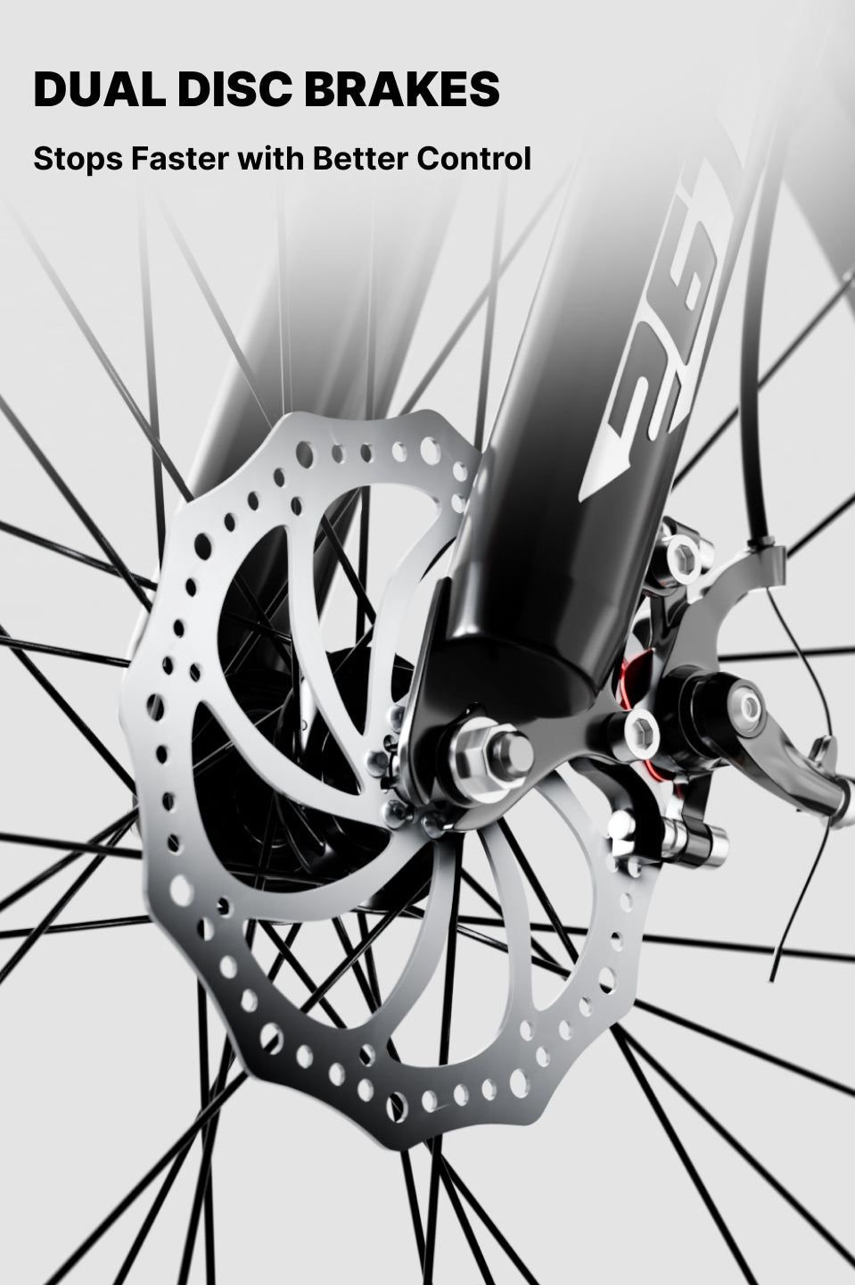 Urban Terrain Comet Pro 26T Single Speed Steel Mountain Bike with Front Suspension & Dual Disc Brakes (White)