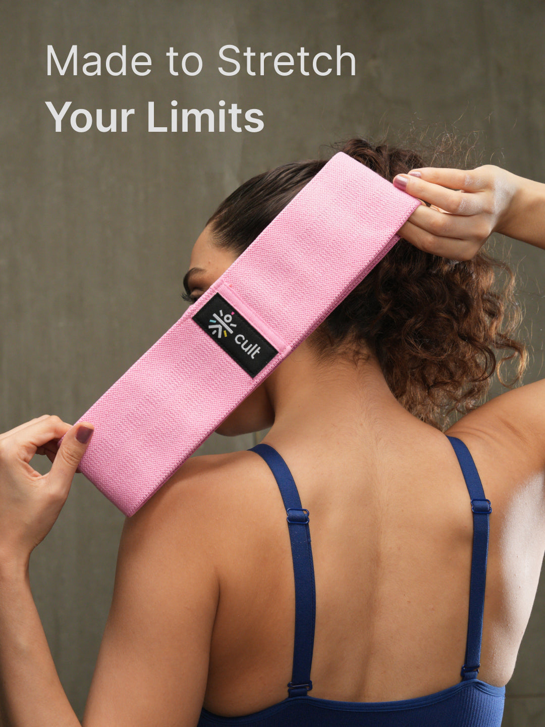 cult HIP Bands Unisex Pack of 3 (Pink,Purple & Green) Max resistance 50 LBS