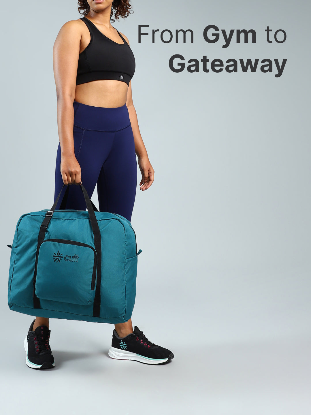 cult Foldable Duffle Bag 30L Teal