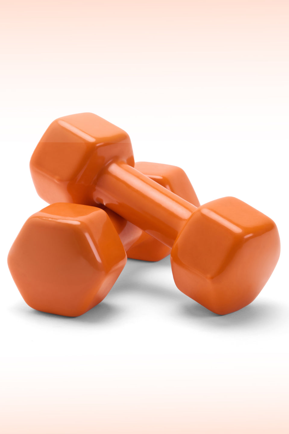 Cult 3KGx2 Vinyl Dumbbells For Home & Gym Exercises (Orange)
